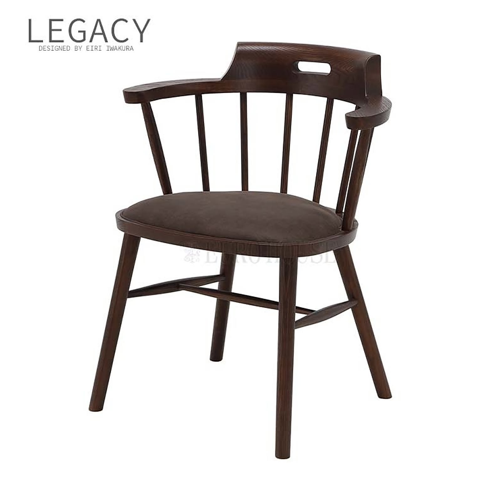 チェア レガシー IC-019 LEGACY DBR VBE リビング ダイニング ファブリックレザー 無垢 レッドオーク 集成材 ウレタン塗装 デザイナーズ 