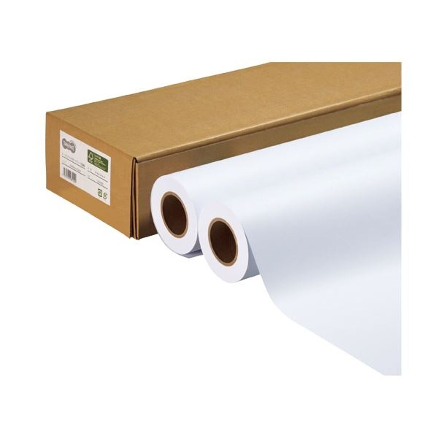 （まとめ） TANOSEE ハイグレード普通紙 24インチロール 610mm×50m 1箱（2本） 【×2セット】