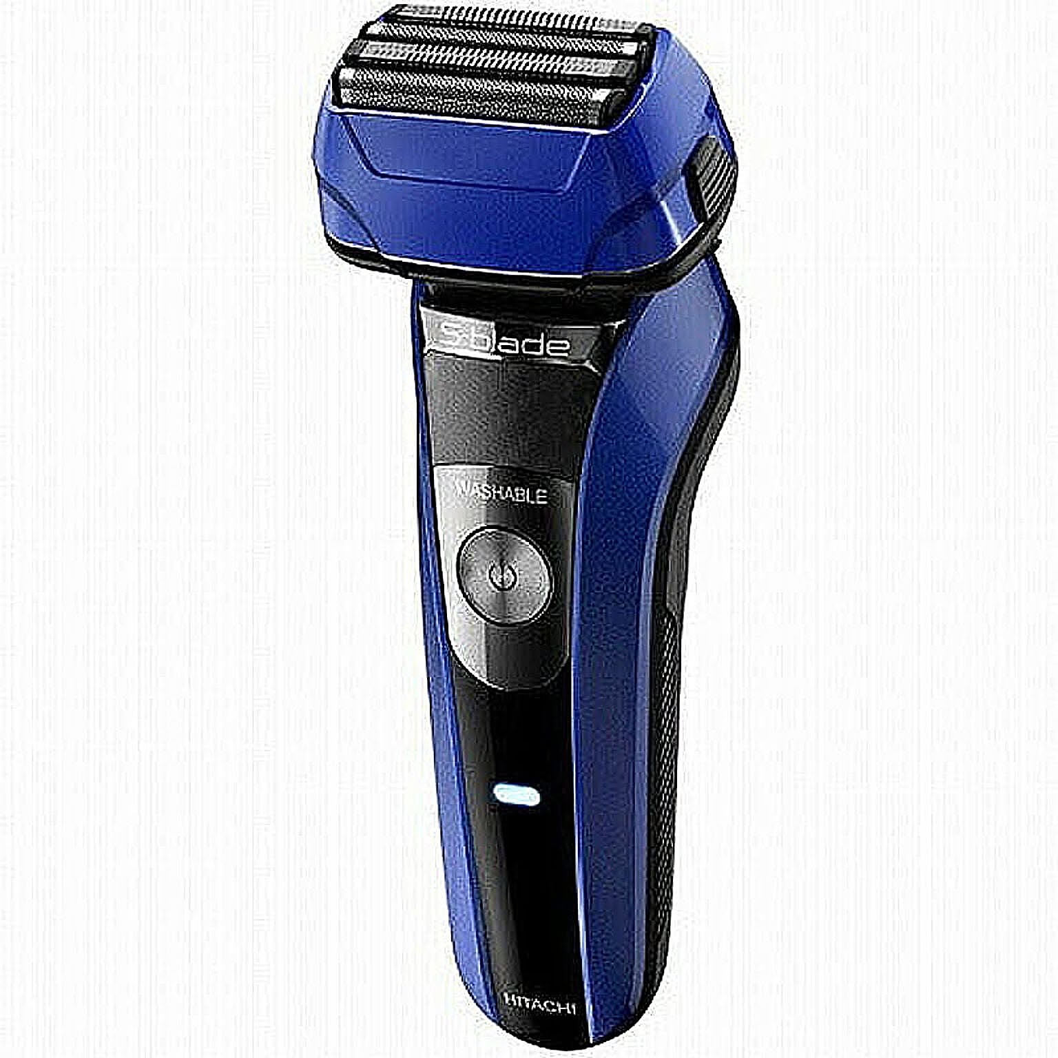 日立 メンズシェーバー 4枚刃 ステンレス刃 往復式 3Dヘッド RMH-F470B ブルー 管理No. 4526044015184