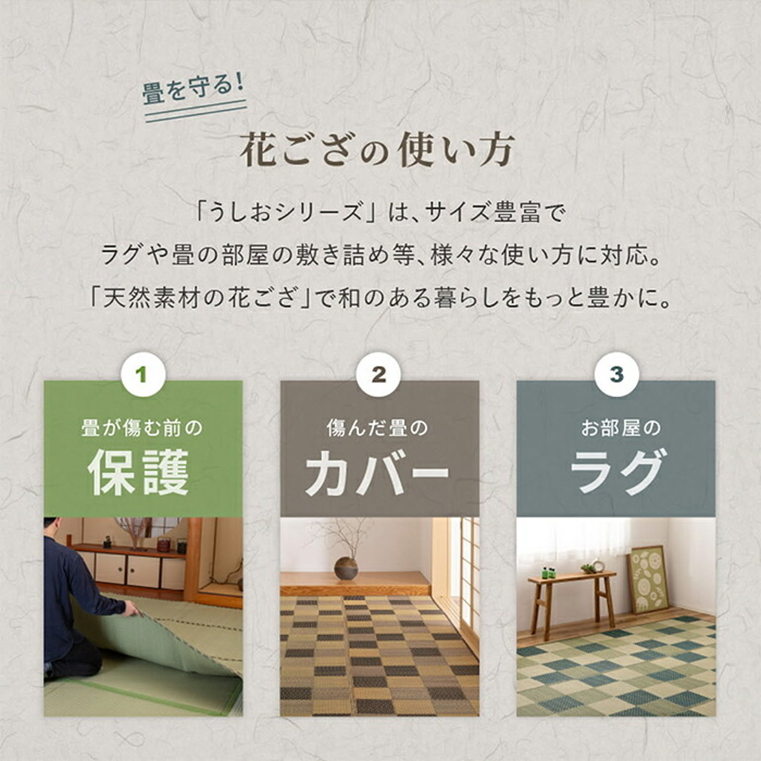 ござ・い草ラグ