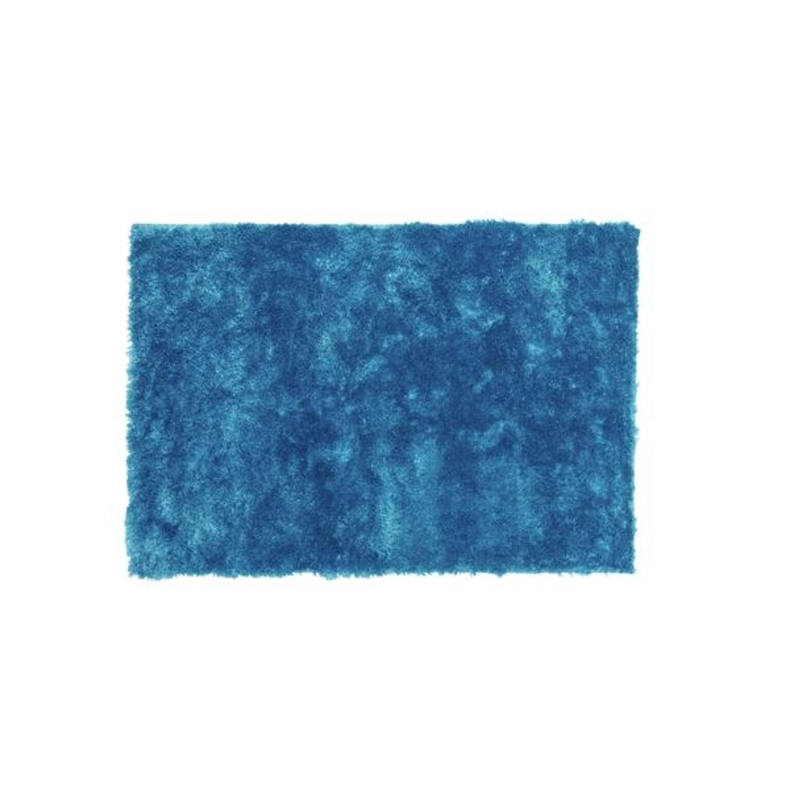 ラグマット 絨毯 90×130cm ブルー 長方形 裏面 防滑加工 シャギーラグマット リビング ダイニング ベッドルーム 寝室