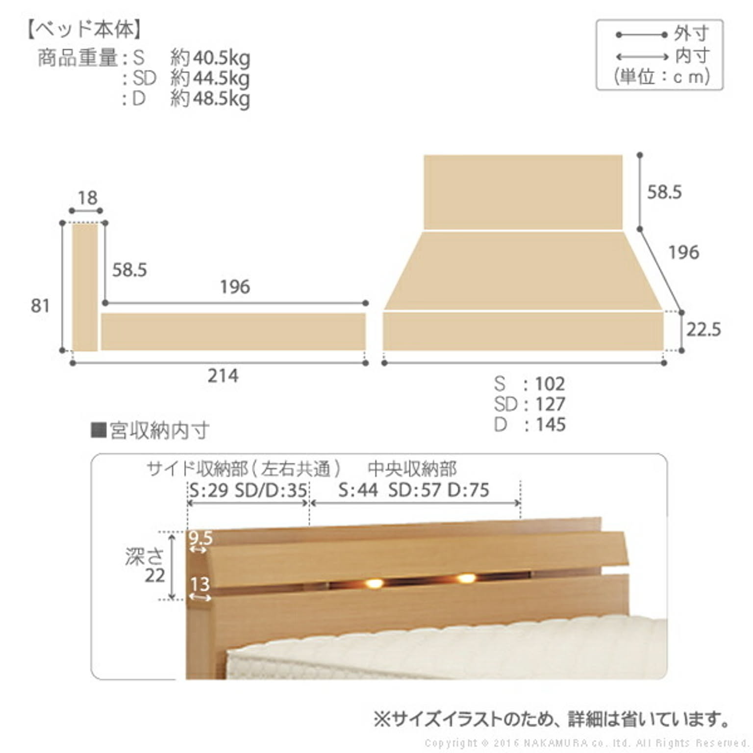 収納付きベッド