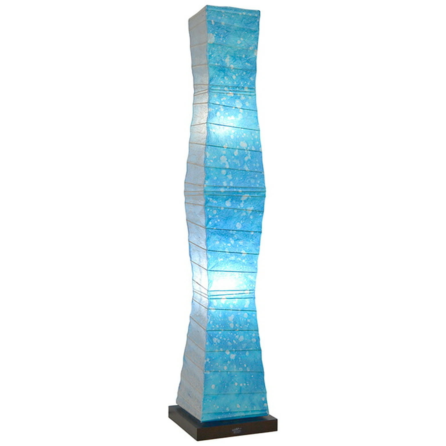 フロアライト 和紙 tree ラグーン×小倉流紙ブルー 電球付属 幅210x奥行210x高さ1040mm 彩光デザイン