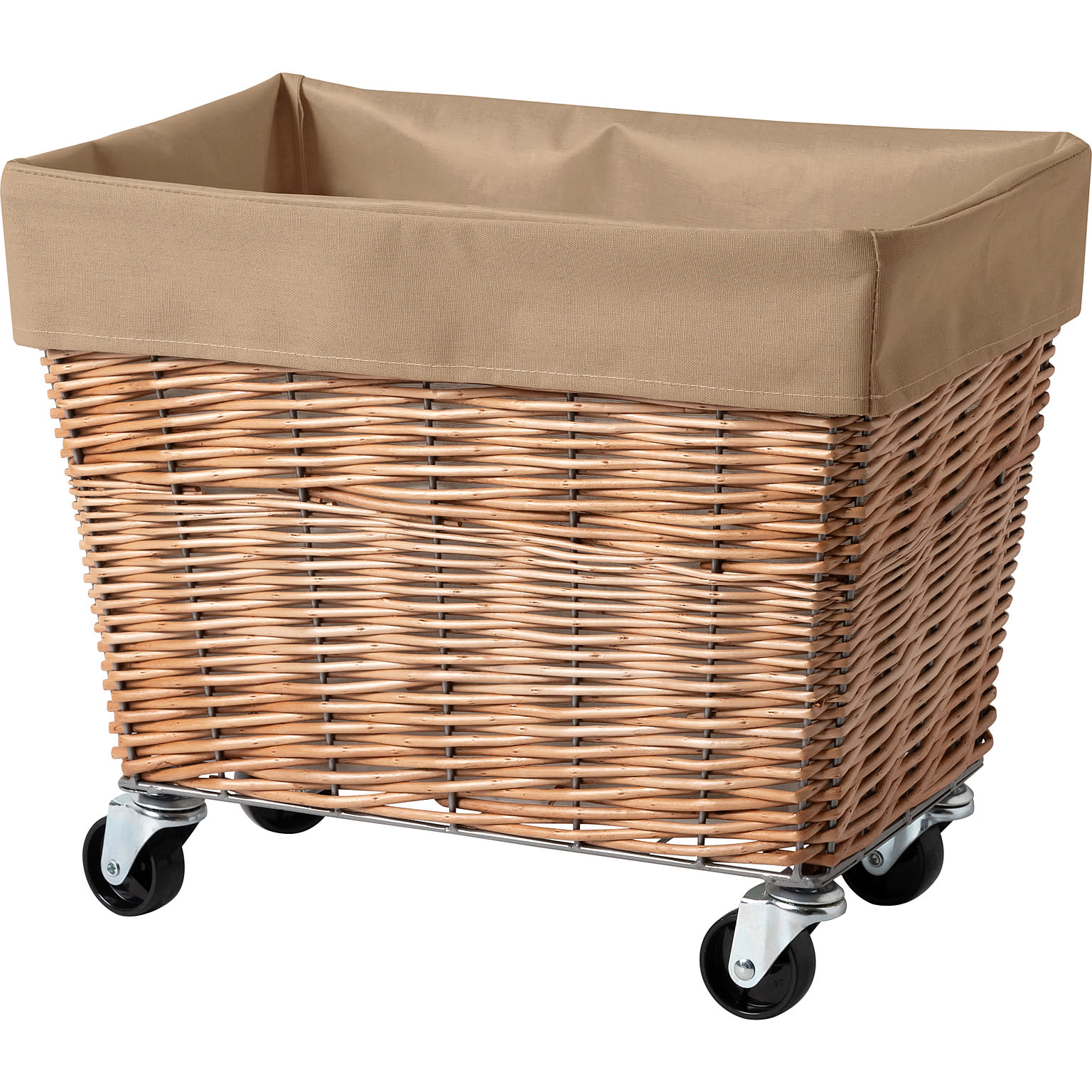 【BRID/ブリッド】WILLOW LAUNDRY BASKET with CASTER 28L　ウィローランドリーバスケットキャスター付き