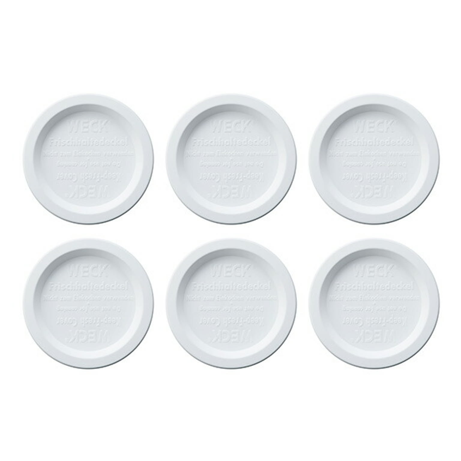 プラスチックカバーM 6個セット WECK マークスインターナショナル WE-006