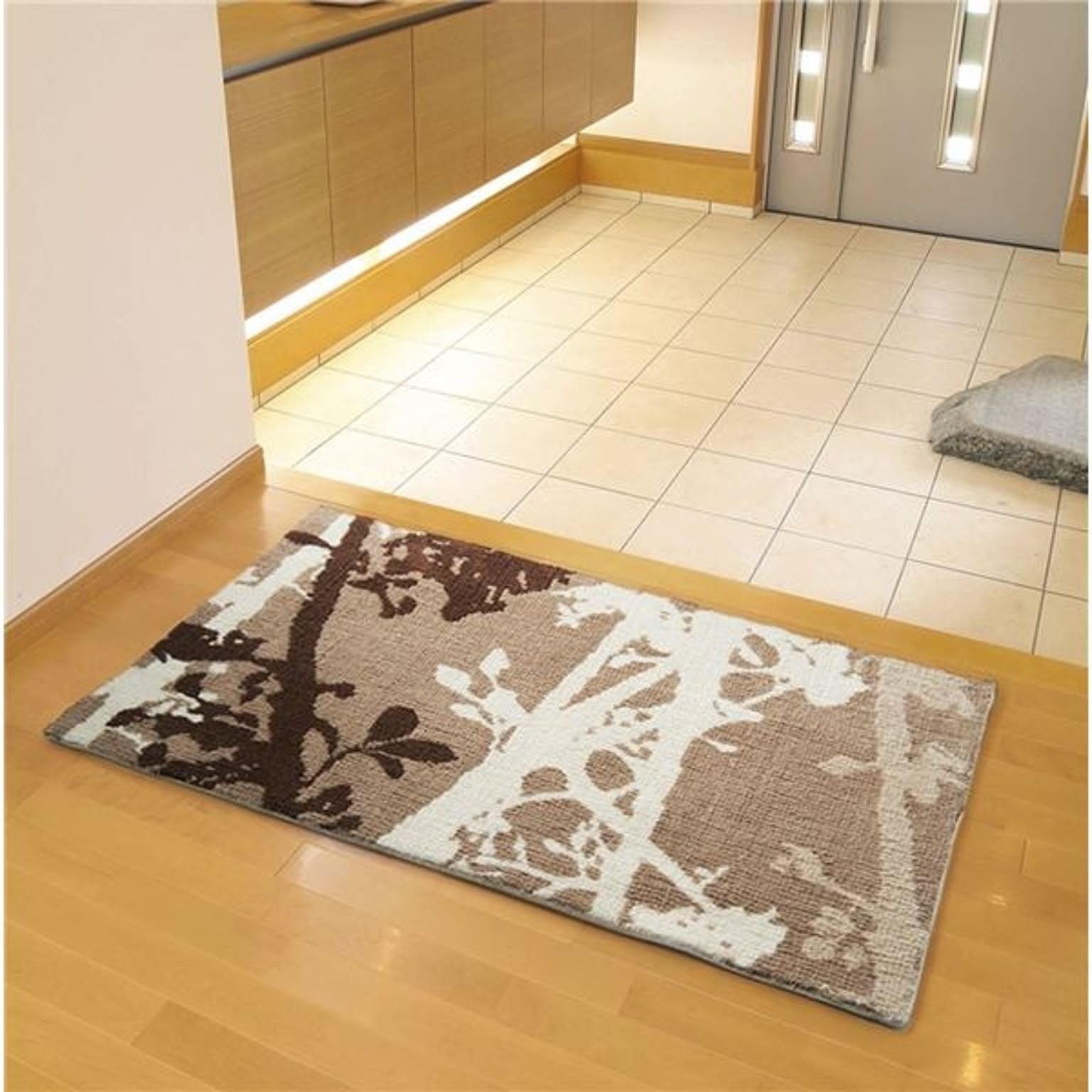 ラグマット/絨毯 【GROVE MAT 50cm×80cm ブラウン】 長方形 『NEXTHOME』 〔リビング ダイニング〕