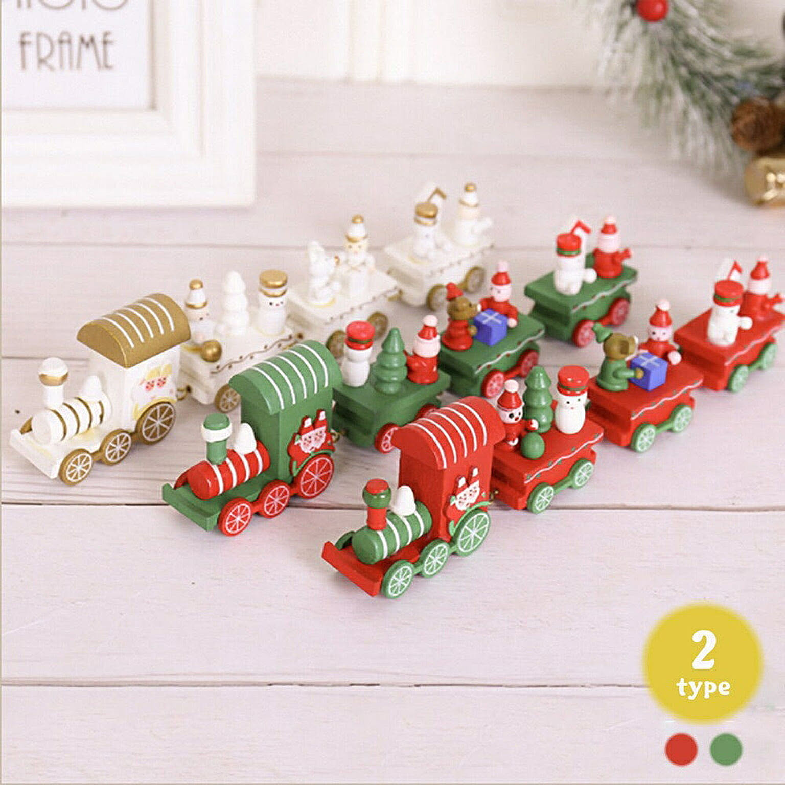 クリスマスオーナメント 列車デザイン サンタ 雪だるま クマ クリスマスオーナメント 列車デザイン サンタ 雪だるま クマ