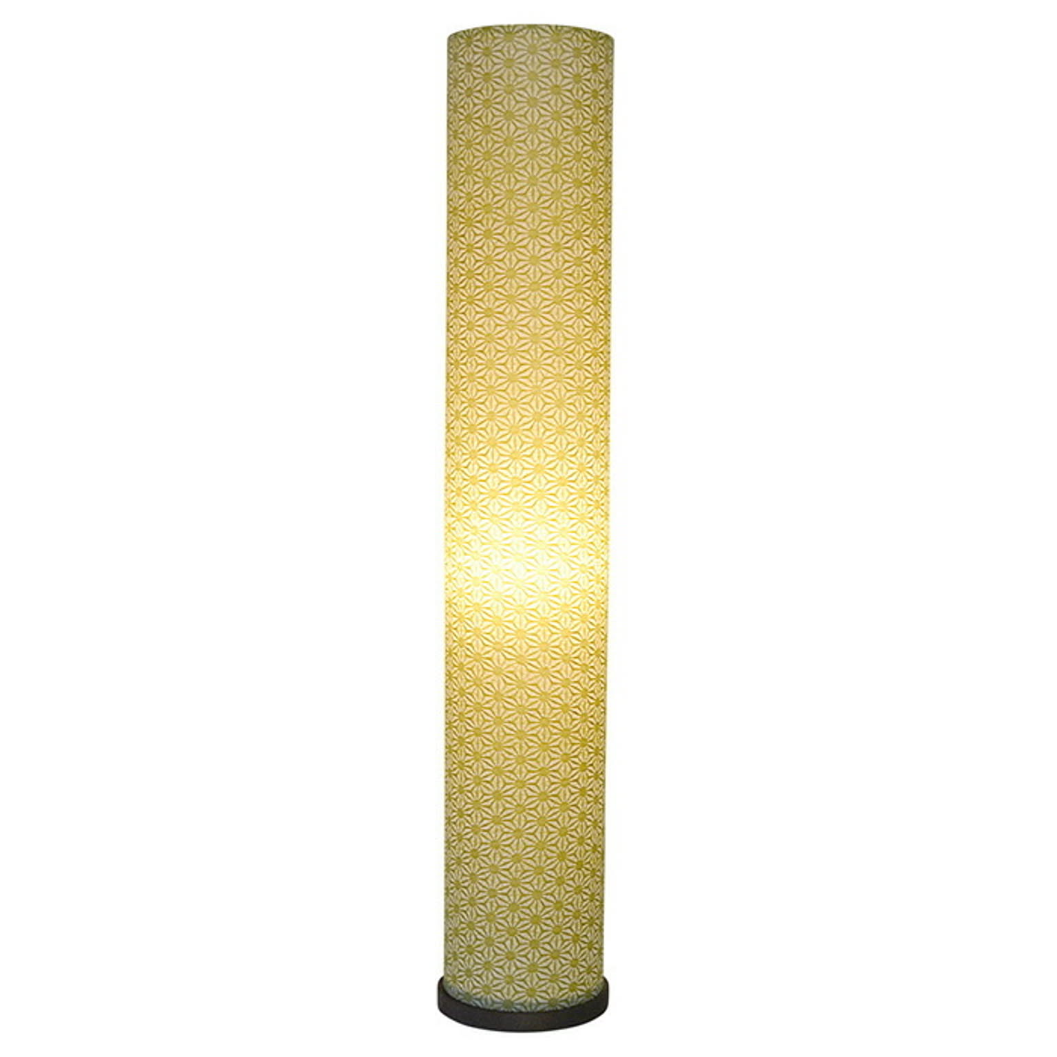 フロアライト 和紙 roll s 麻葉萌葱 電球付属 幅130x奥行130x高さ750mm 彩光デザイン