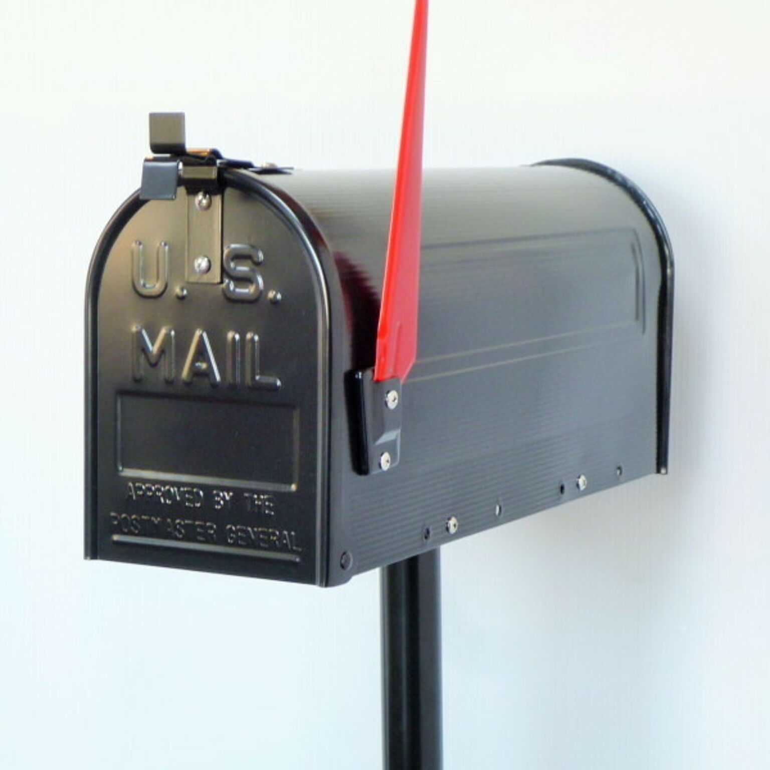 郵便ポスト 郵便受け USメールボックススタンドタイプお洒落なブラック色ポスト(black)
