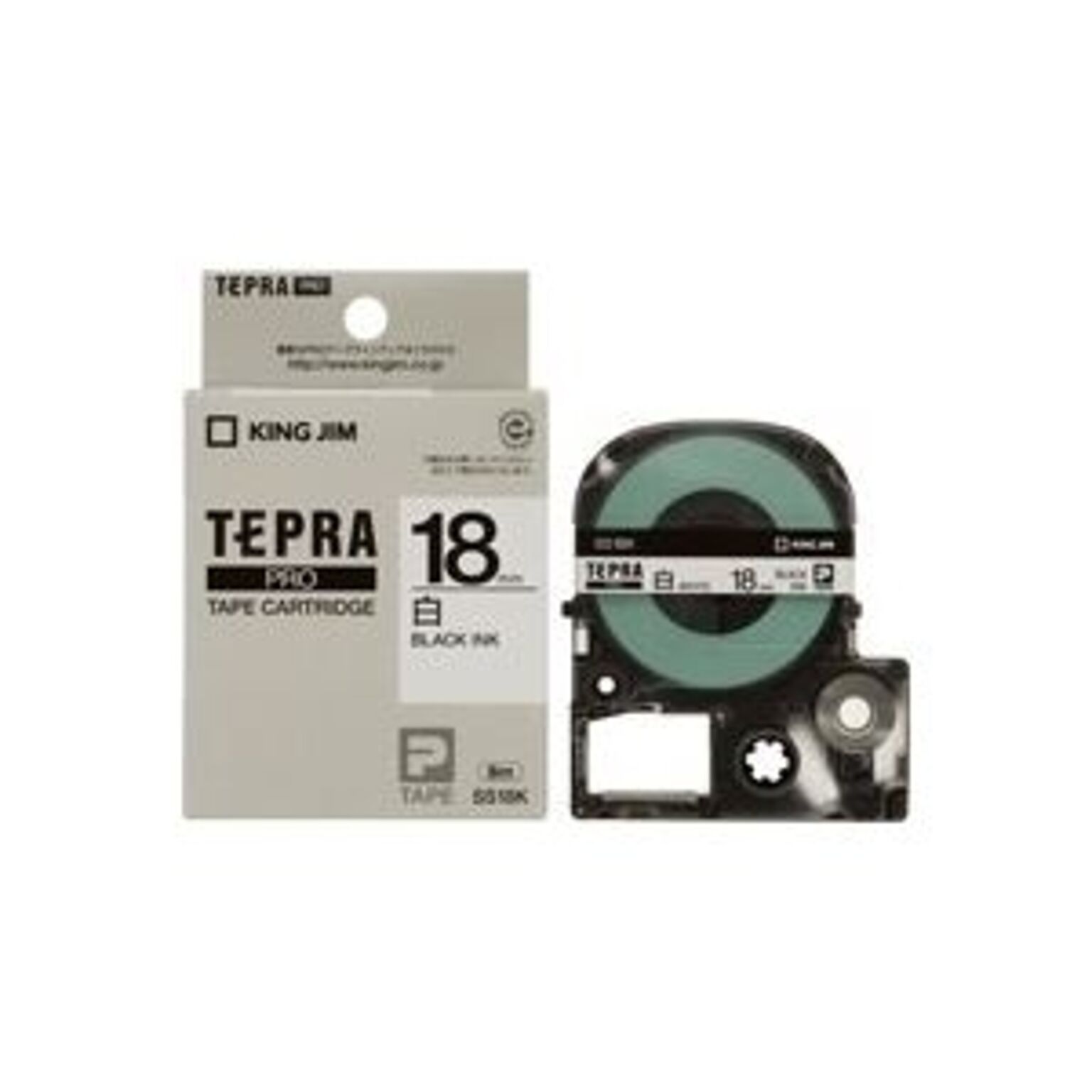 業務用3セット) キングジム テプラPROテープ/ラベルライター用テープ 幅：18mm SS18K 白に黒文字 通販  RoomClipショッピング