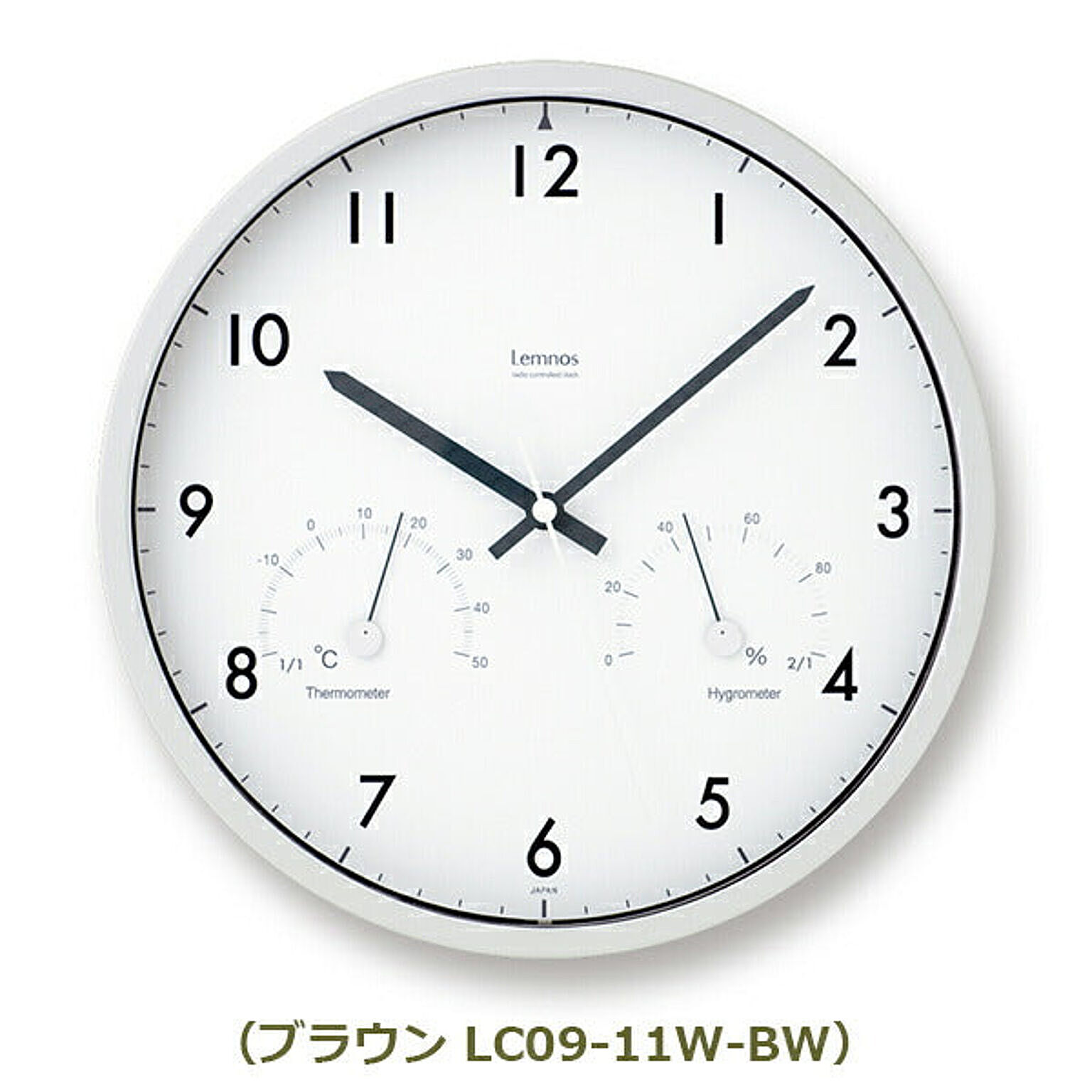 Air clock　エアークロック LC09-11W メトロポリタンギャラリー Lemnos