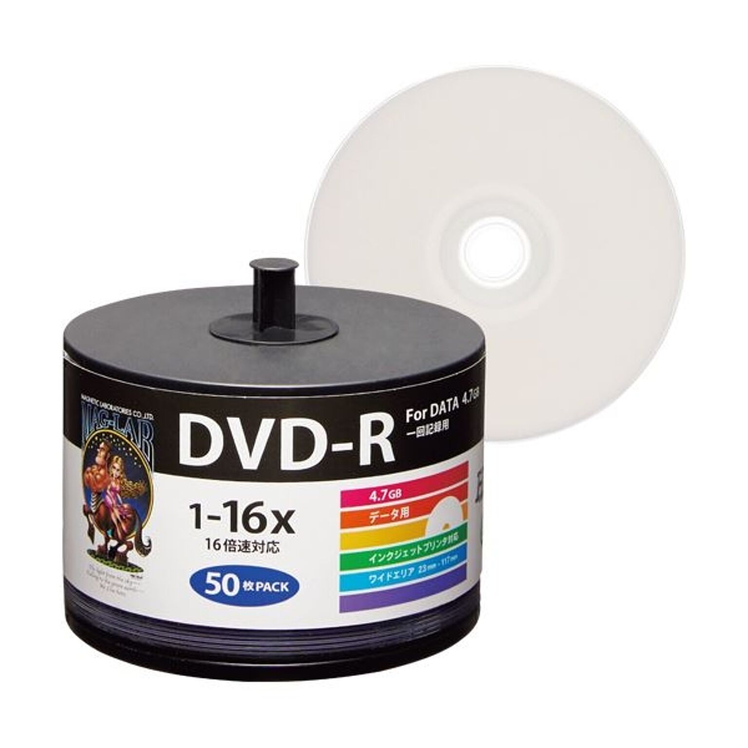 MAG-LAB HI-DISC データ用 16倍速対応DVD-R 50枚 VVDDR47JP50