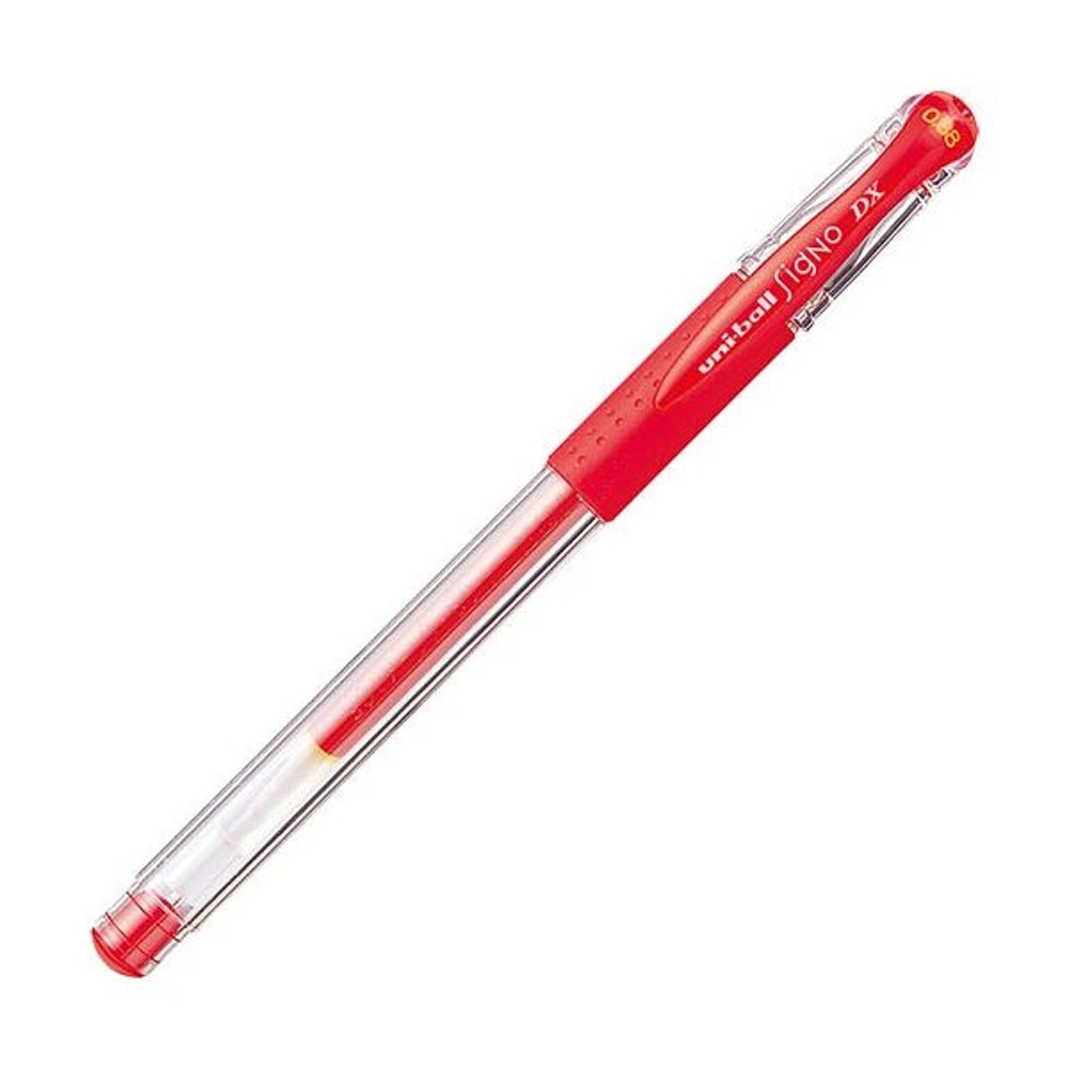 (まとめ) 三菱鉛筆 ゲルインクボールペン ユニボール シグノ 極細 0.38mm 赤 UM151.15 1本  【×100セット】