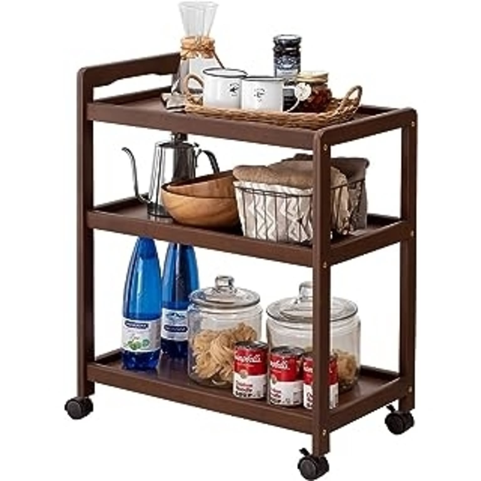 3色から選べるキッチンワゴン キャスター付き 幅59cm