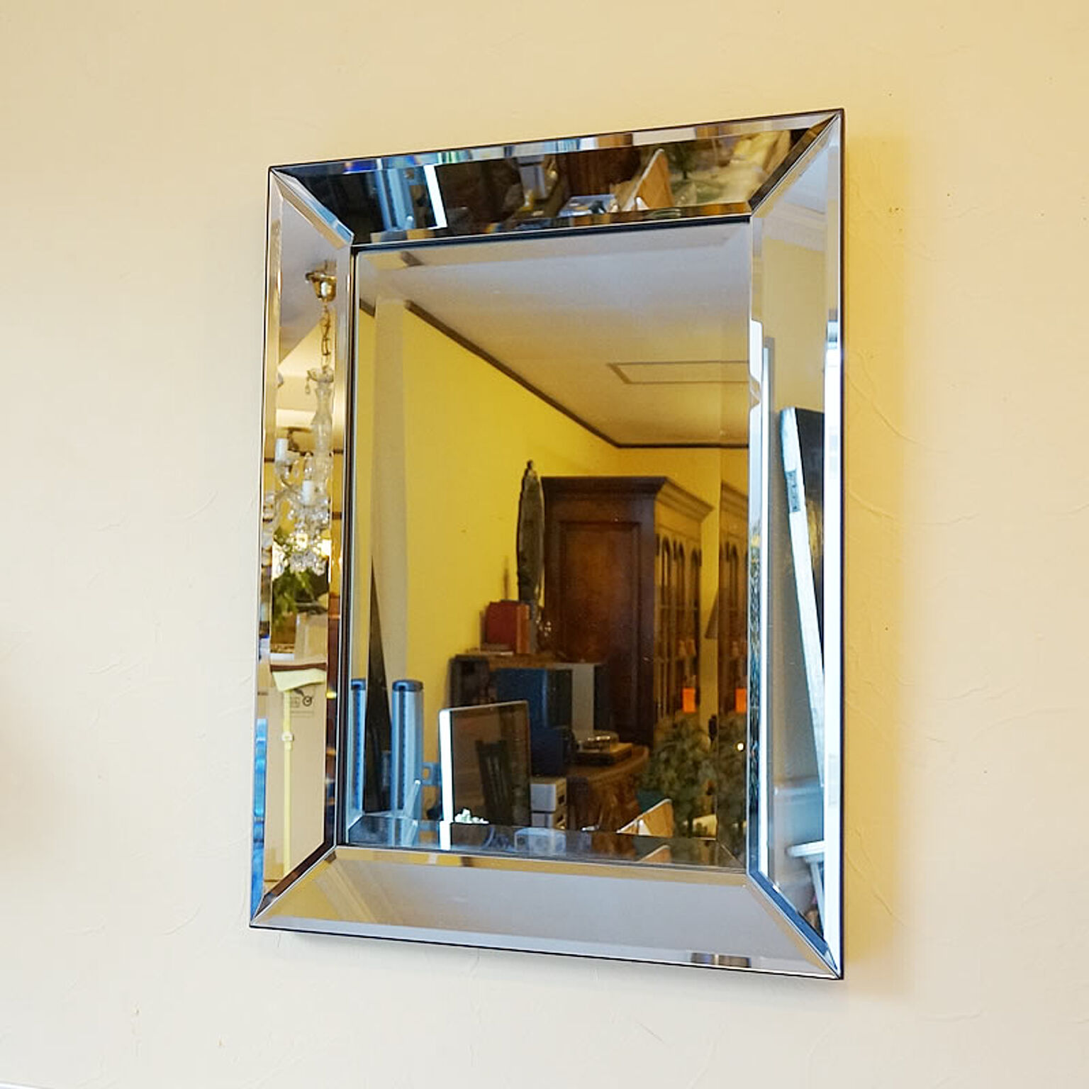 鏡 壁掛けミラー シンプルモダンスタイル 面取り（Sサイズ）