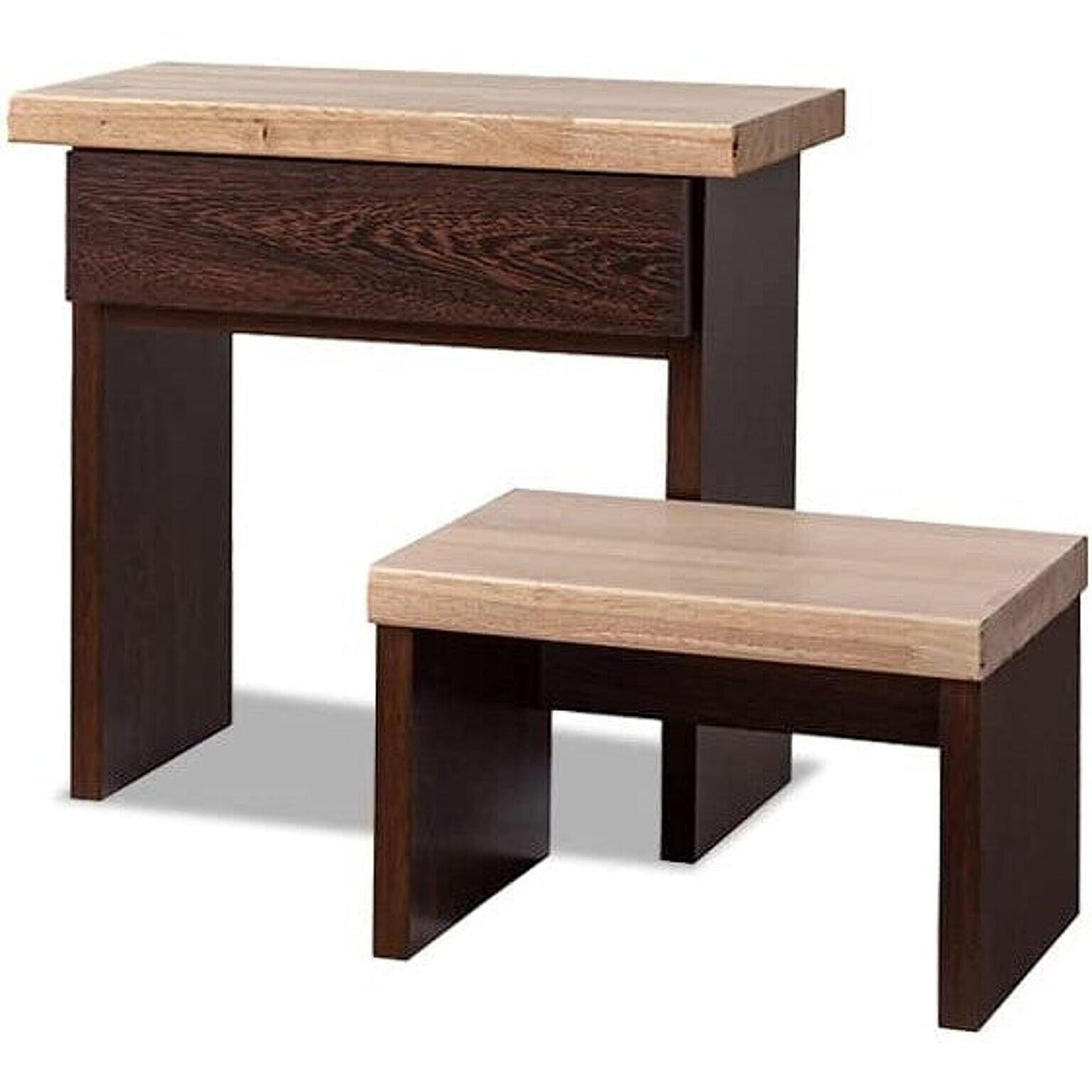 「職人が作る大川家具」ネストテーブル サイドテーブル 2個セット