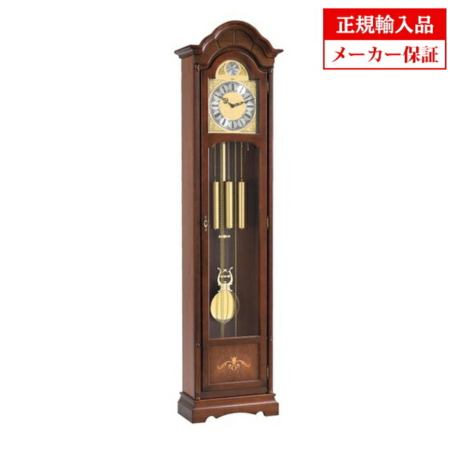 【完売】ヘルムレ HERMLE 01222-070451 置き時計 機械式 フロアクロック （ホールクロック） マホガニー