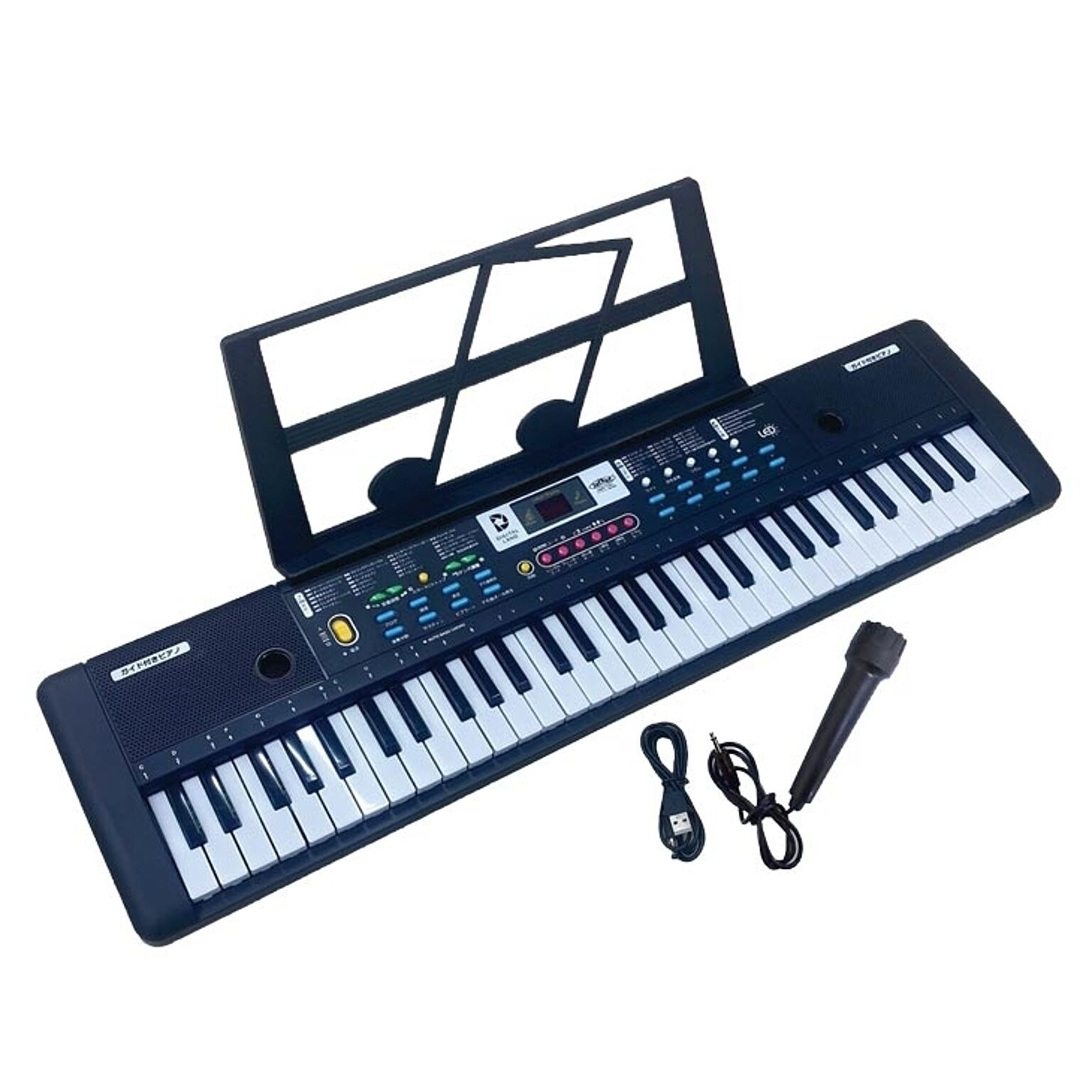 光る鍵盤 電子ピアノ キーボード ガイド機能付き 61鍵盤