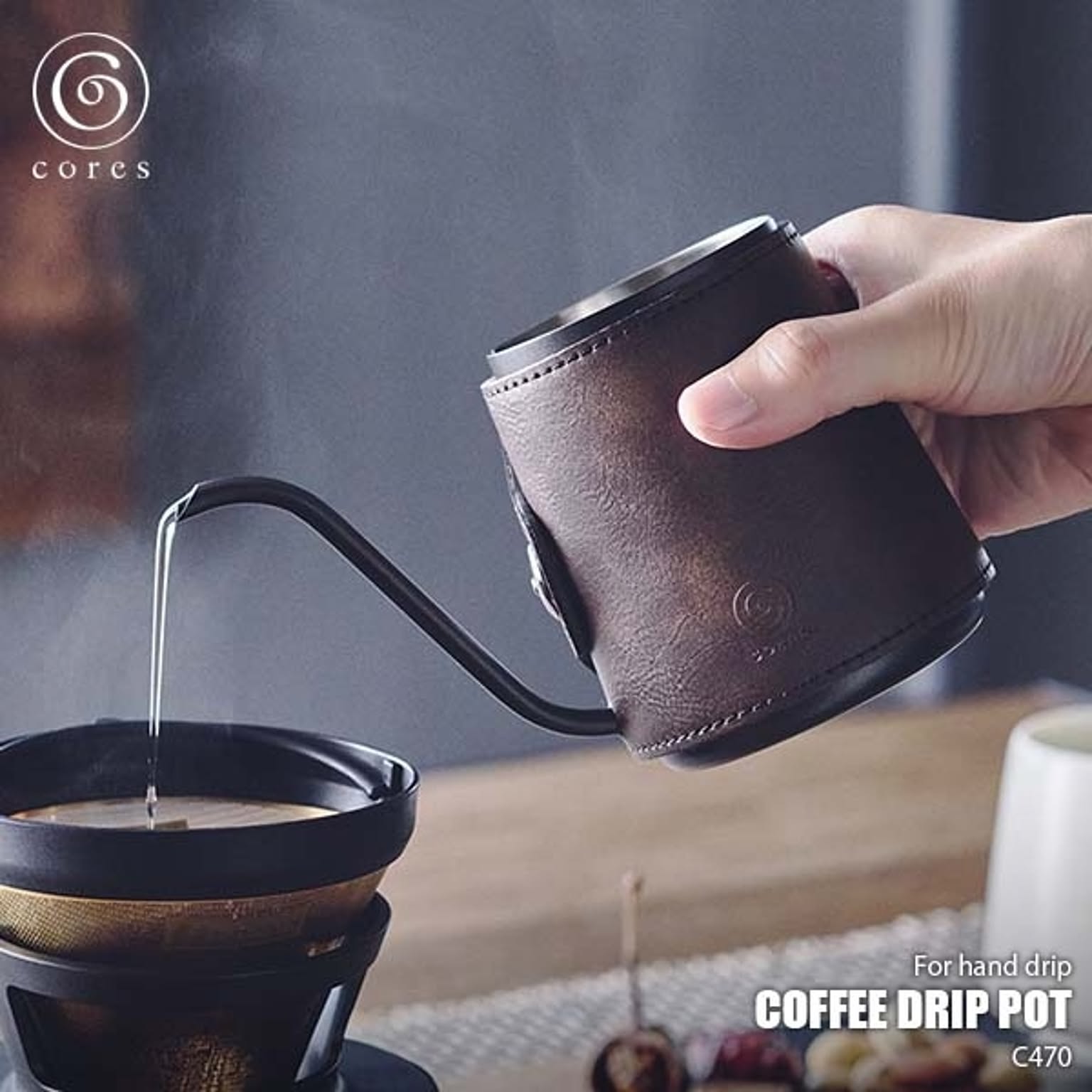 COFFEE DRIP POT コーヒードリップポット C470 ドリップケトル 300ml 細口 ハンドル無し ステンレス