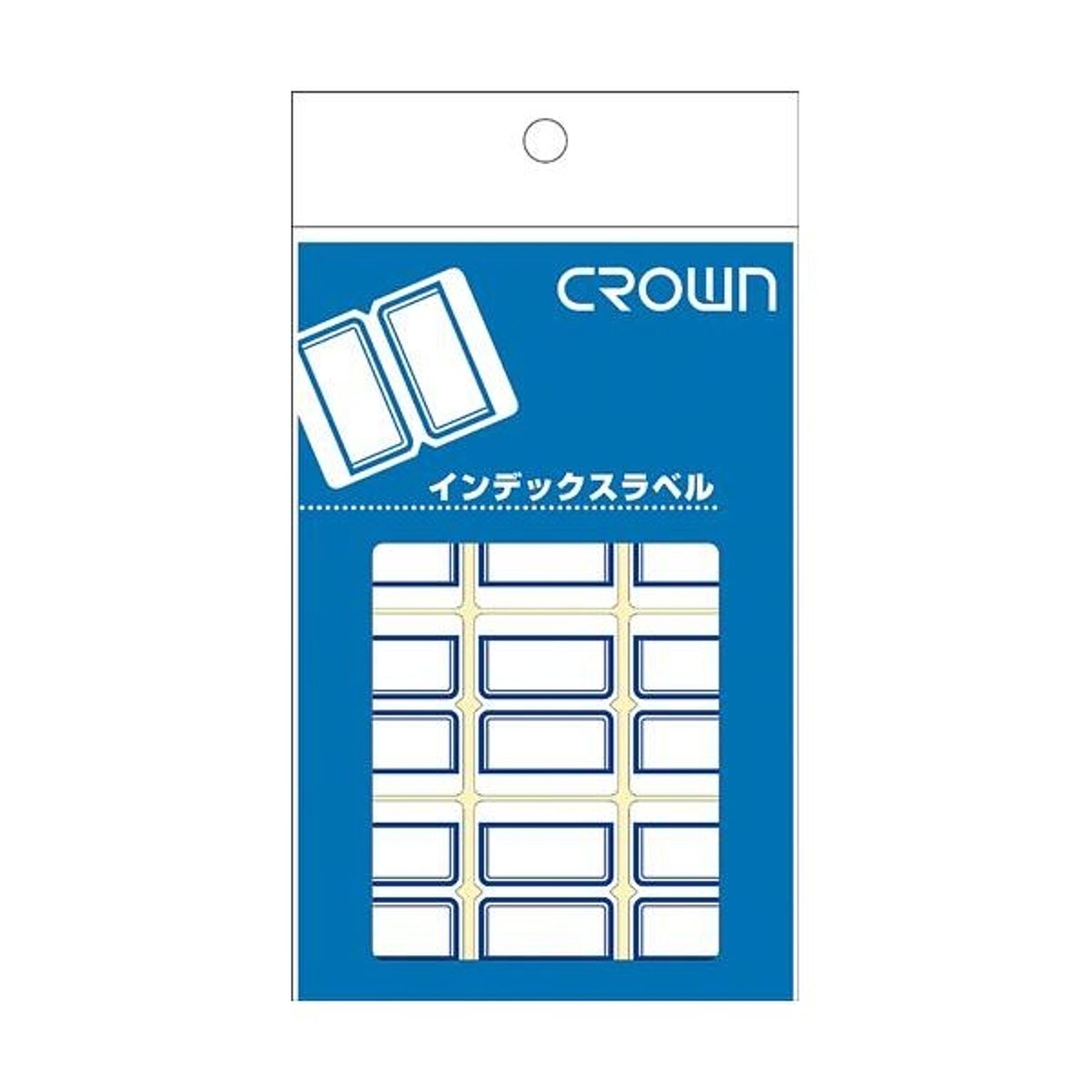 （まとめ） クラウンアドインデックス CR-ID1-BL 青枠 1P入 【×50セット】