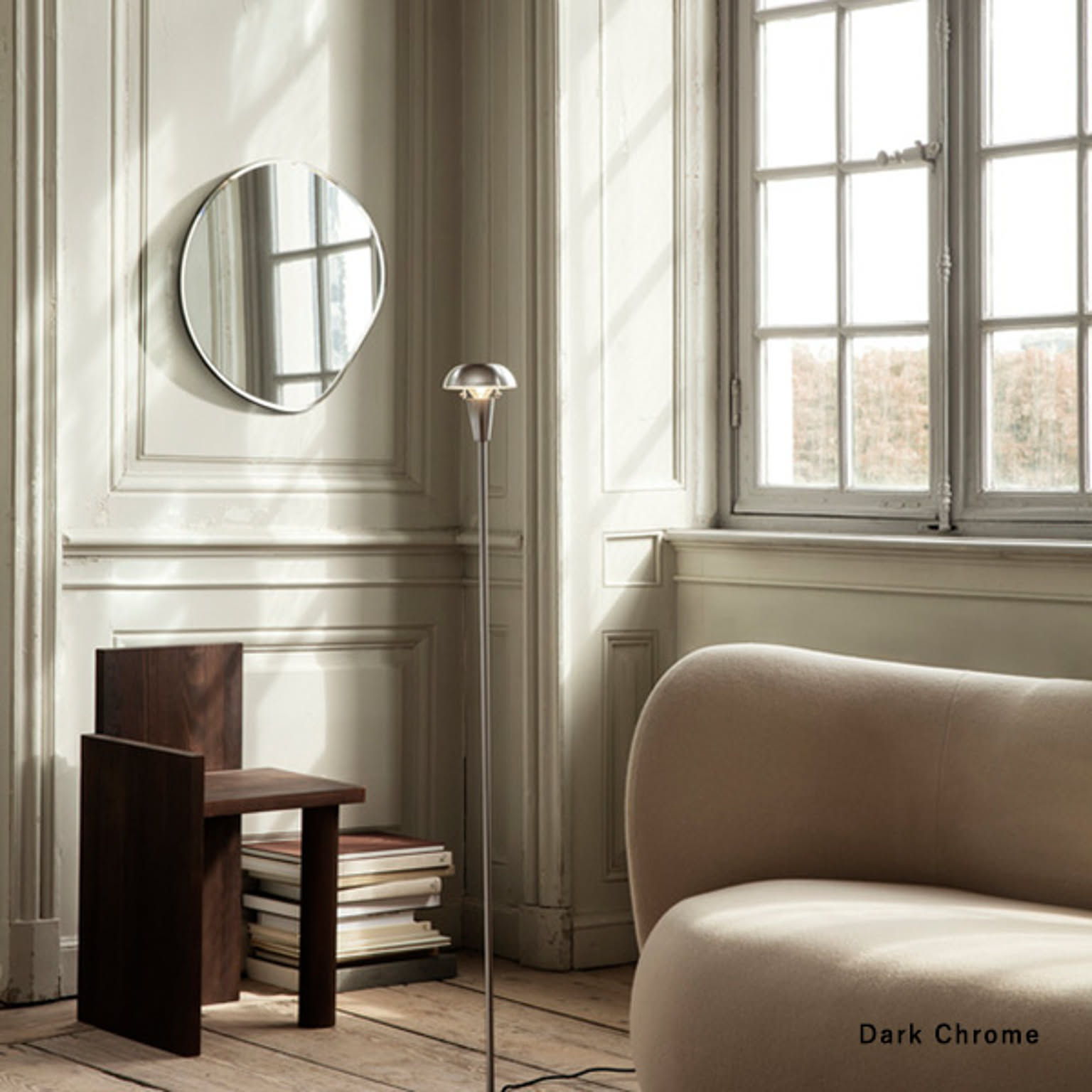 ferm LIVING (ファームリビング) Pond Mirror (ポンドミラー) S ブラス