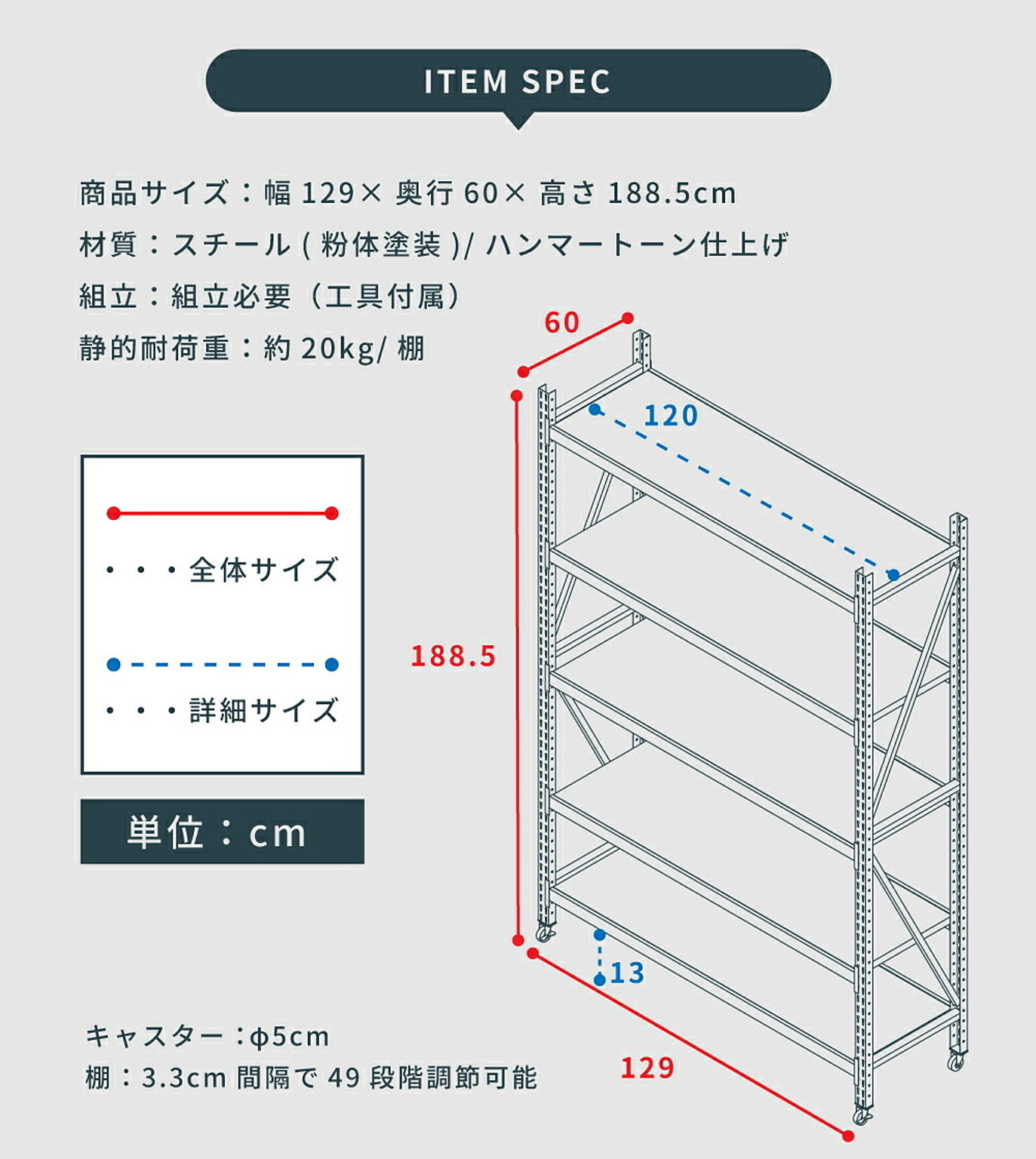 スチールラック・スチールシェルフ