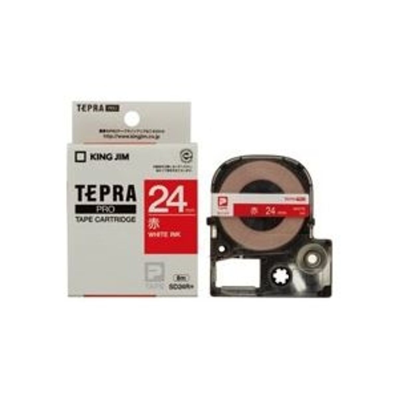 (業務用3セット) キングジム テプラPROテープ/ラベルライター用テープ 幅：24mm SD24R 赤に白文字