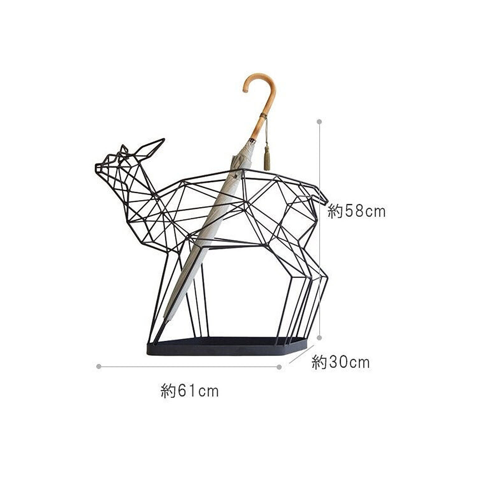 【ACT WORK'S/アクトワークス】傘立て シャドーワイヤー アンブレラスタンド ディア