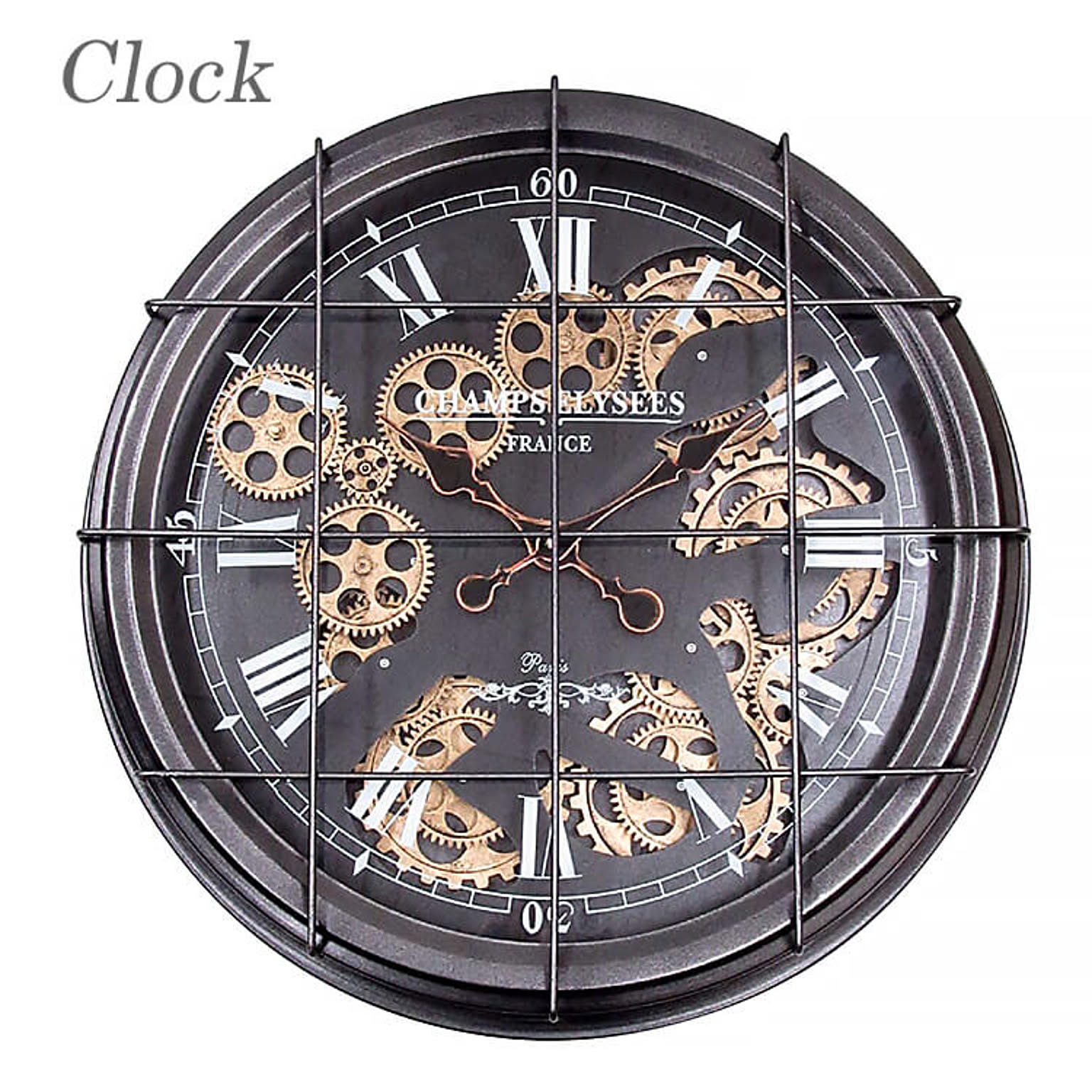 時計 壁掛け時計 おしゃれ 掛け時計 clock 歯車 gearclock クラシック インダストリアル アンティーク 50303 東洋石創