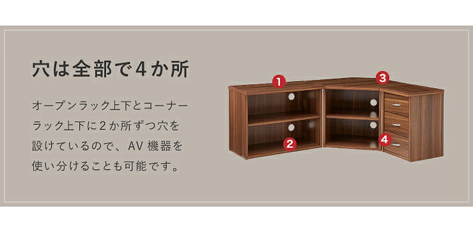 コーナーテレビ台