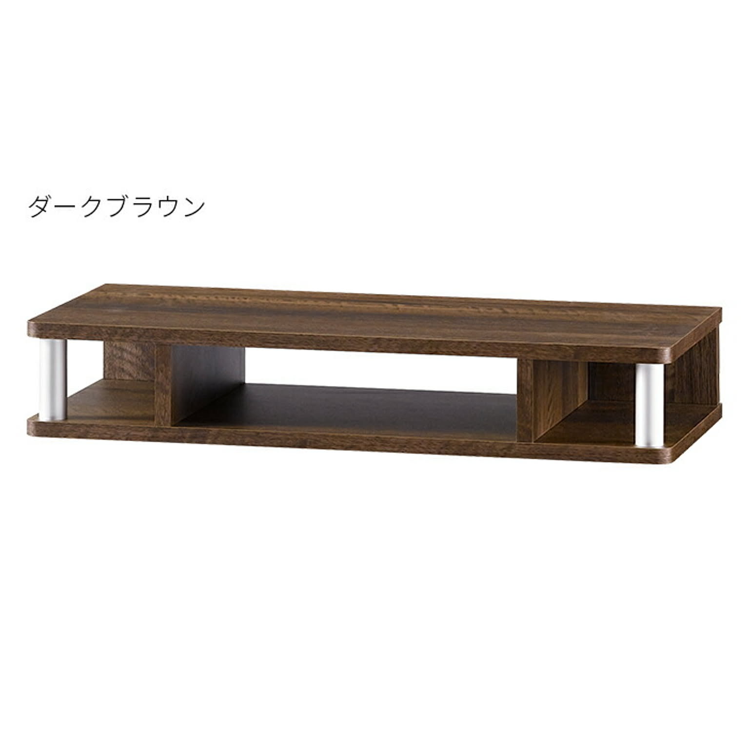 朝日木材加工 AS-60CT 完成品 テレビ台 ちょい足しラック 幅590x奥行290x高さ105mm ダークブラウン