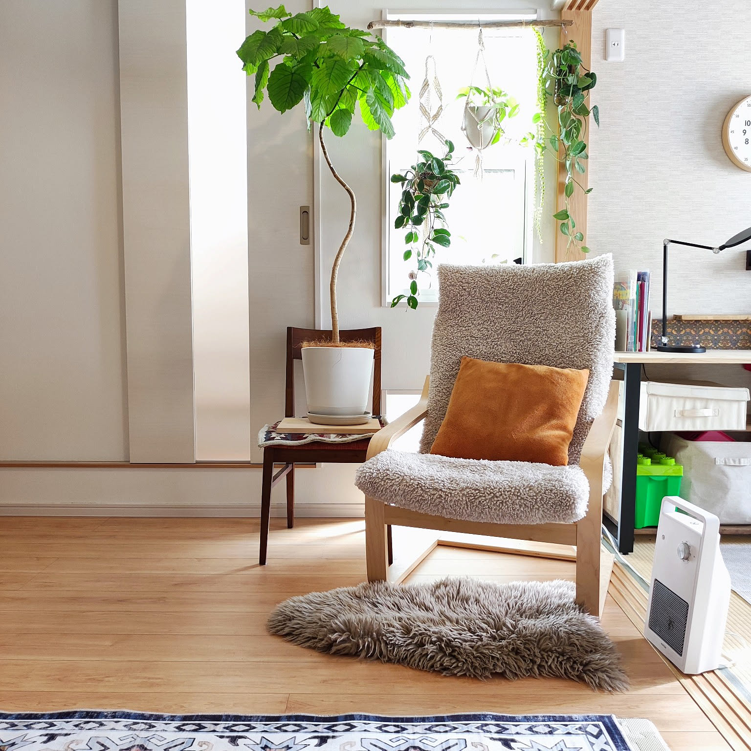 クッション状態 良好】IKEA ポエング はためい クッション状態 良好】IKEA ポエング はためい