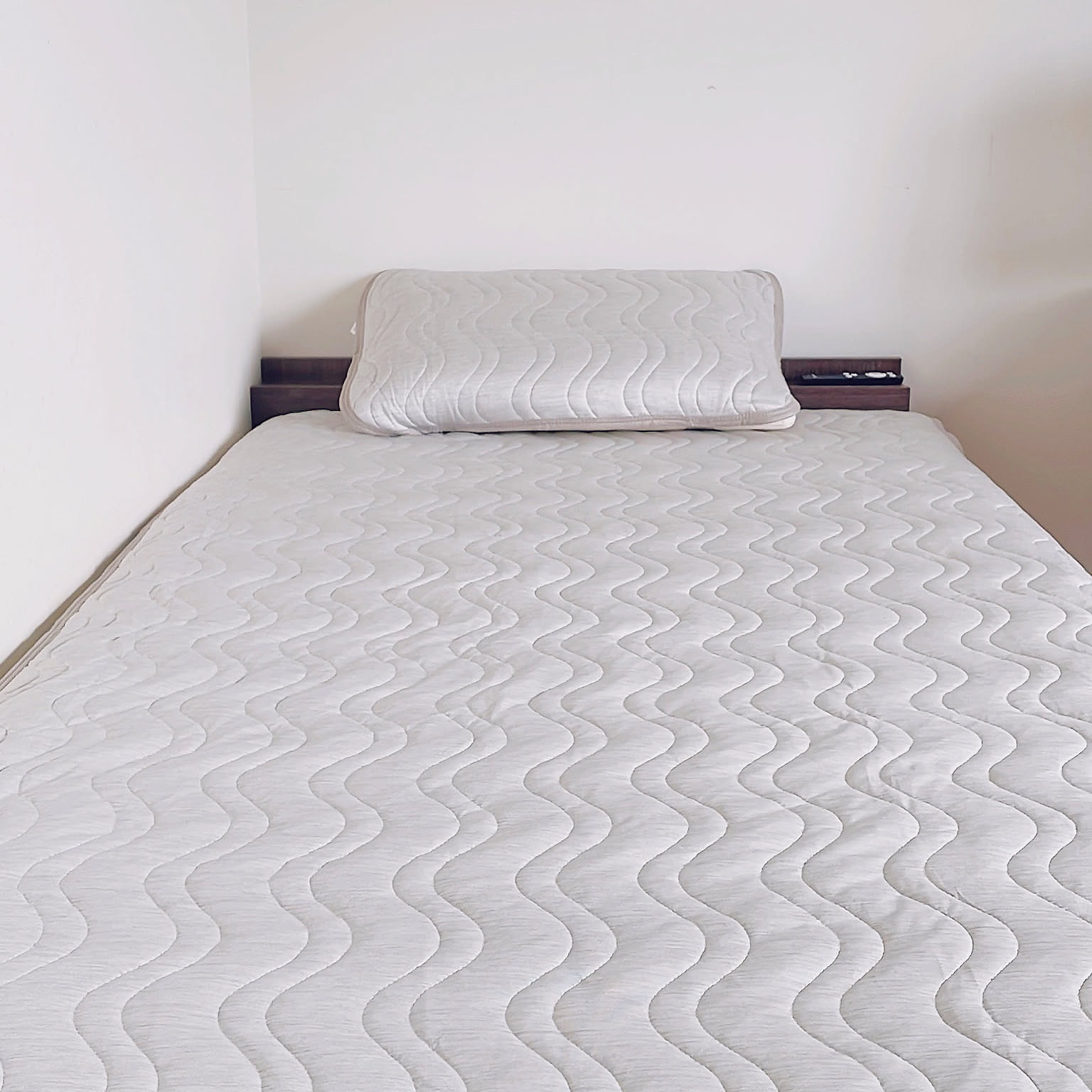 Bedroom,息子部屋,モニター商品,モニター投稿,モニター当選ありがとうございます,モニター当選,冷感寝具,寝具カバー,ホームコーディ,ホームコーディのある暮らし,イオン ホームコーディ,ホワイトインテリア,ナチュラルインテリア,ホワイトナチュラル milkcocoaの部屋