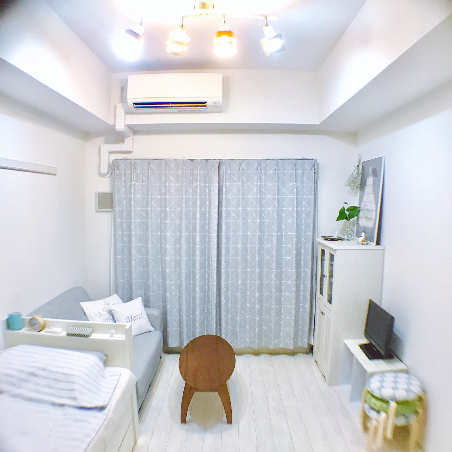 「21m2。カラーバランス、季節感で大人可愛さを楽しむ部屋」 by bonvoyageさん