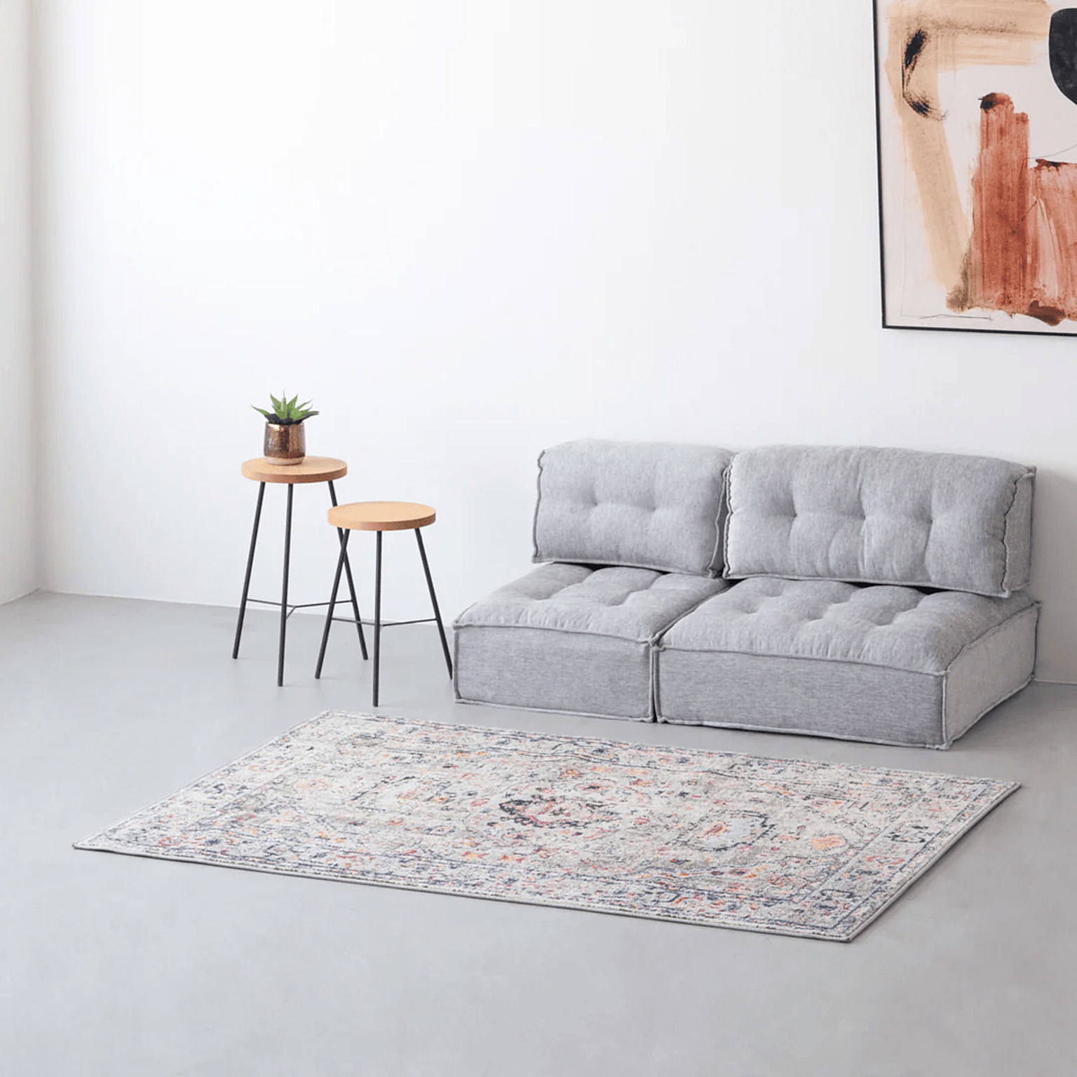 Graceful Oriental Tribal Rug