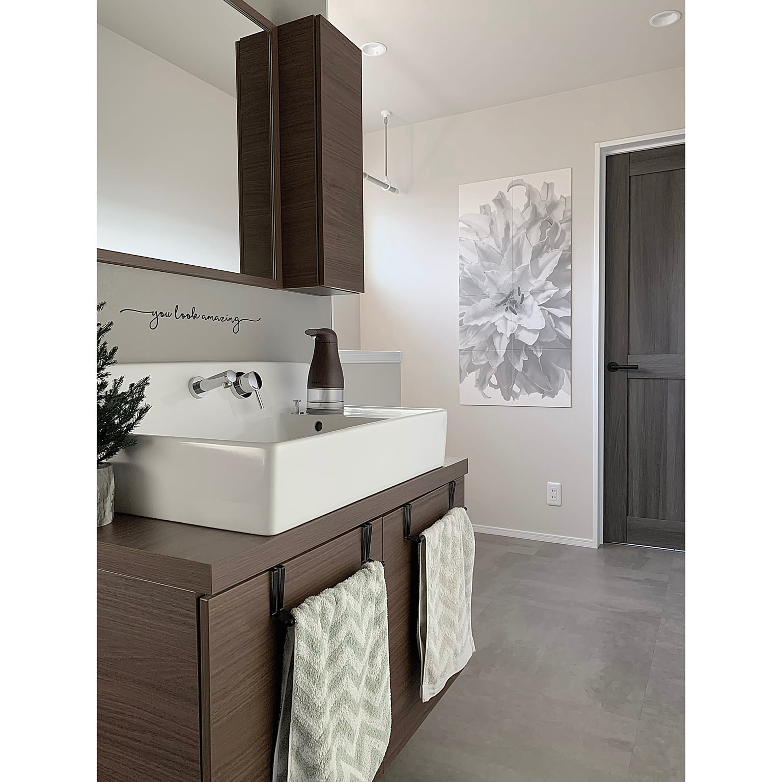 お家見直し,DIY,エコカラット,LIXIL,アートのある暮らし,エコカラットセルフ,Bathroom,ヒオリエ,ラシッサDパレット,エスタ,セカンド洗面台,洗面スペース,ランドリースペース,室内干し,スモークオーク,脱臭,調湿,湿度対策 Dublingoの部屋