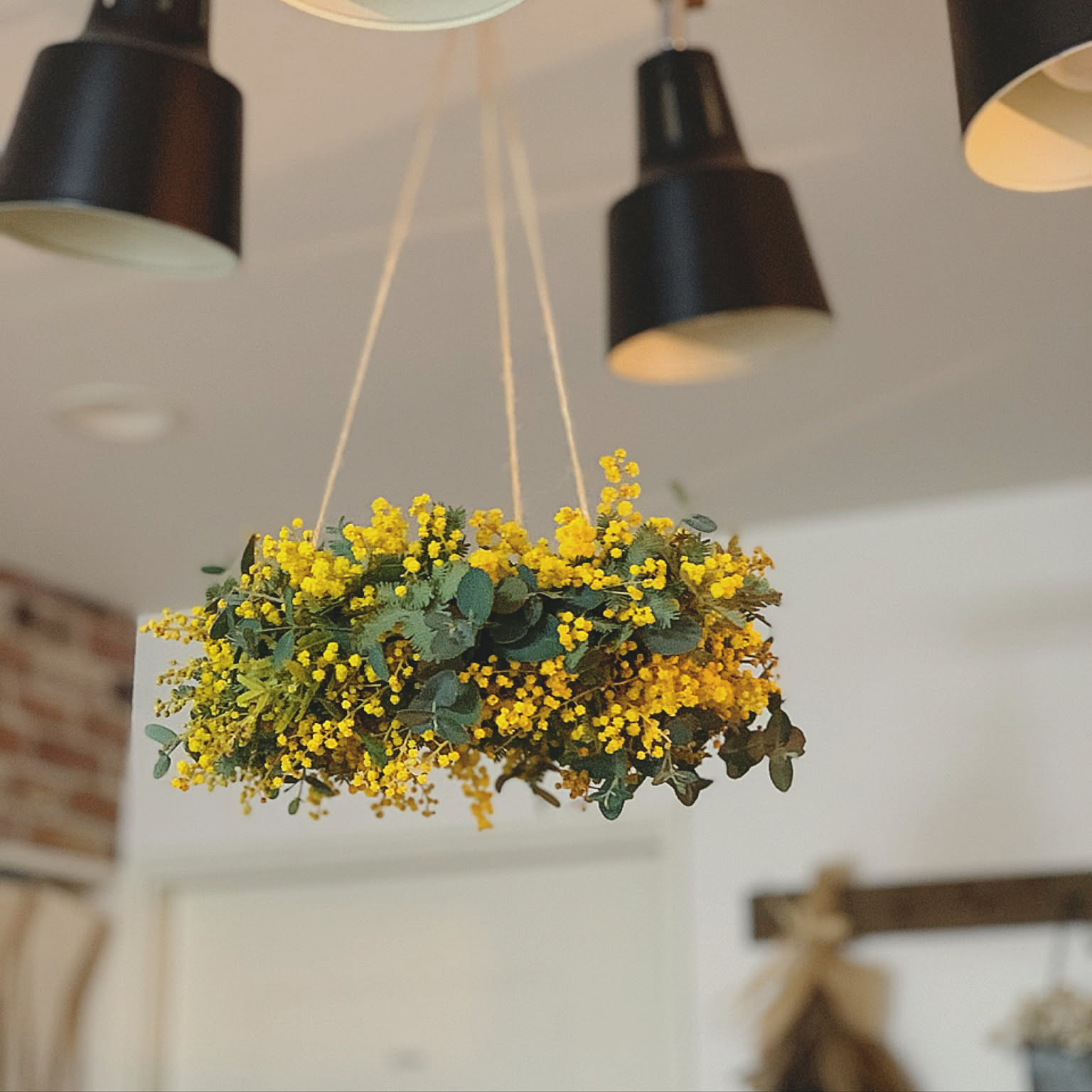 春の訪れをお部屋で感じて インテリアに人気のミモザの飾り方アイデア Roomclip Mag 暮らしとインテリアのwebマガジン