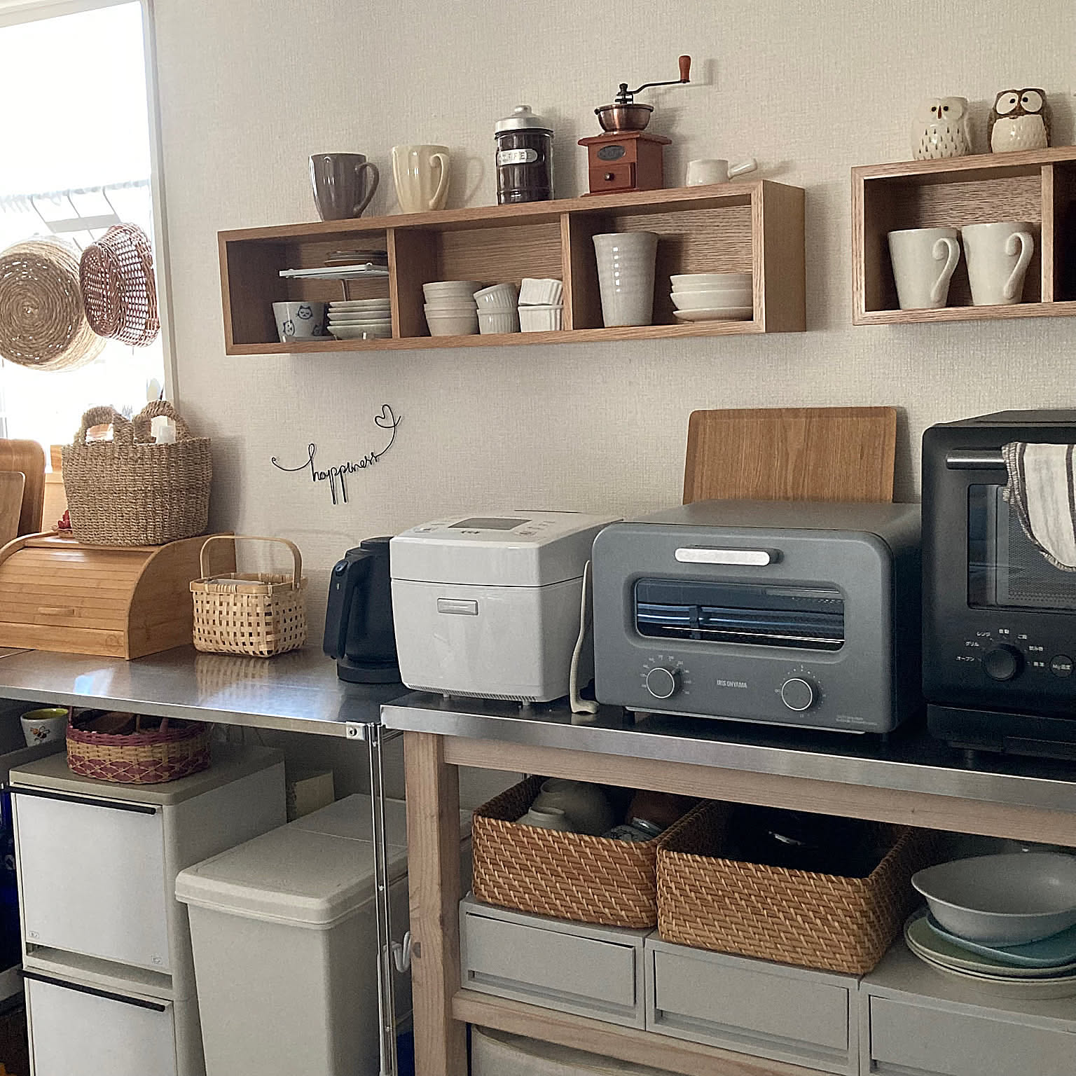 「見せる・隠すのバランスで心地よく。暮らしになじむカフェ風キッチン」 by chunpinaさん