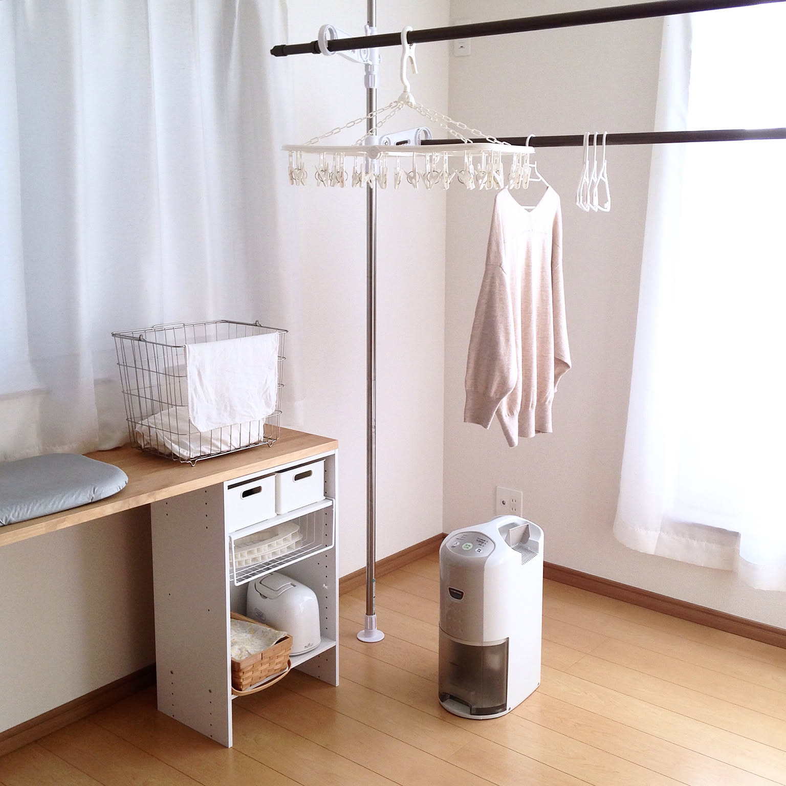 外干し派も部屋干し派も必見♪洗濯物を効率良く干す方法