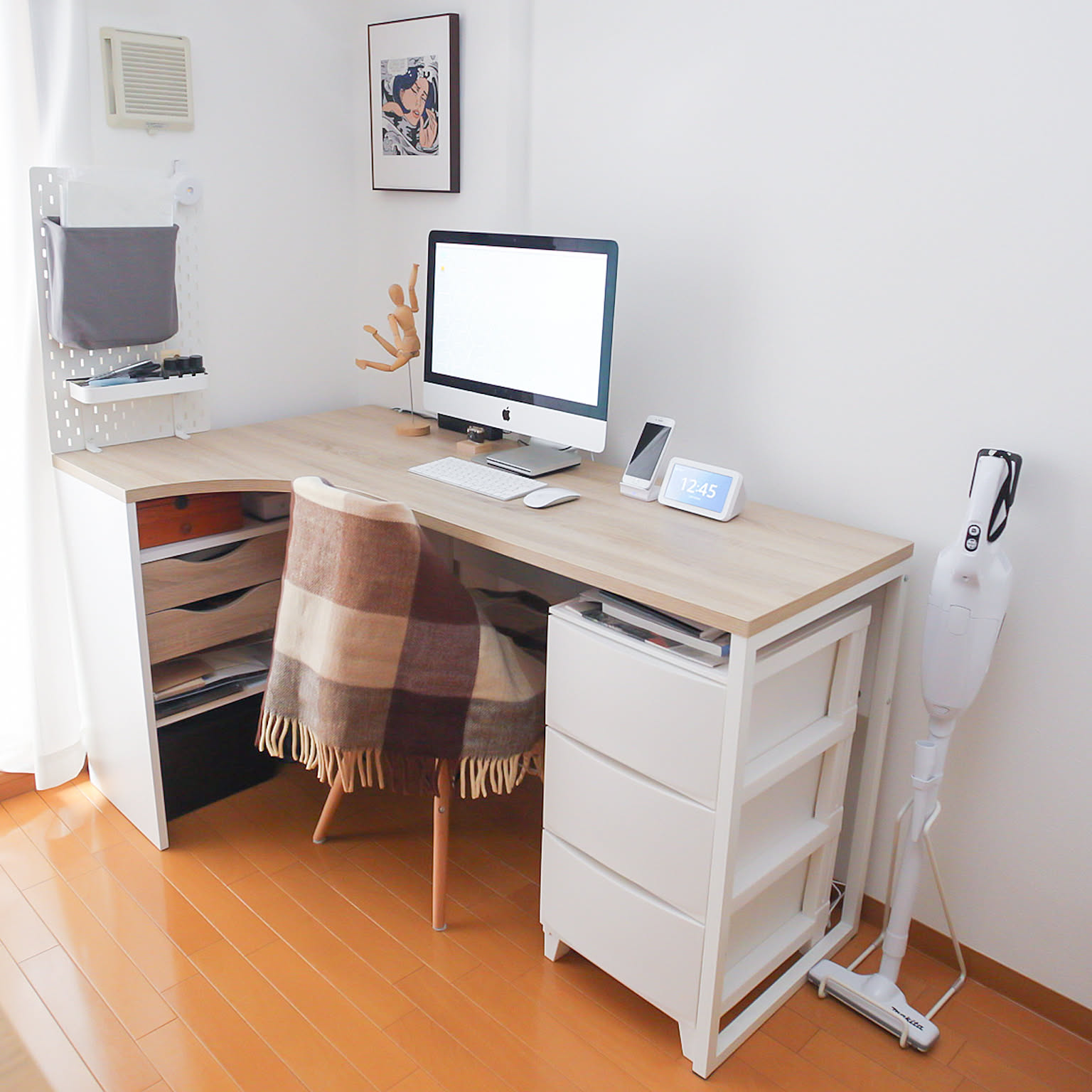 IKEA L字型コーナーデスク☆仕事に便利 IKEA L字型コーナーデスク☆仕事に便利
