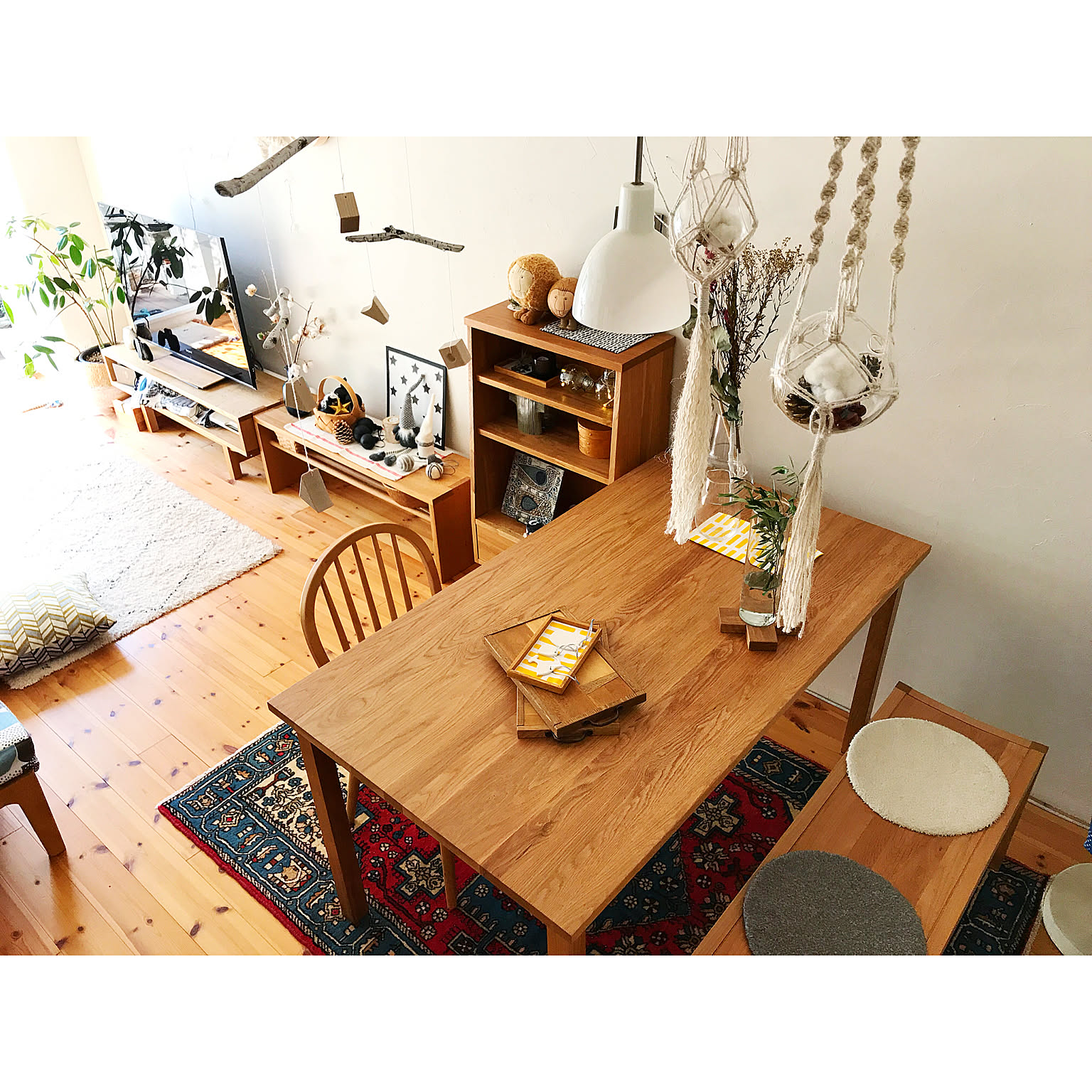 木のぬくもりを感じる暮らし♡オーク材があるお部屋