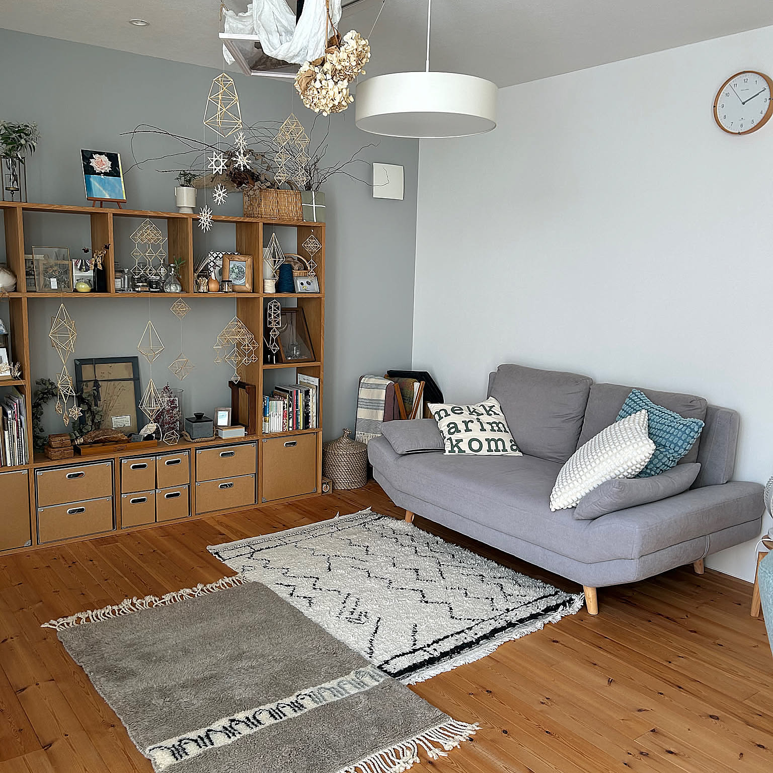 場所を選ばず暮らしにフィット♪無印良品のスタッキングシェルフを使った収納実例