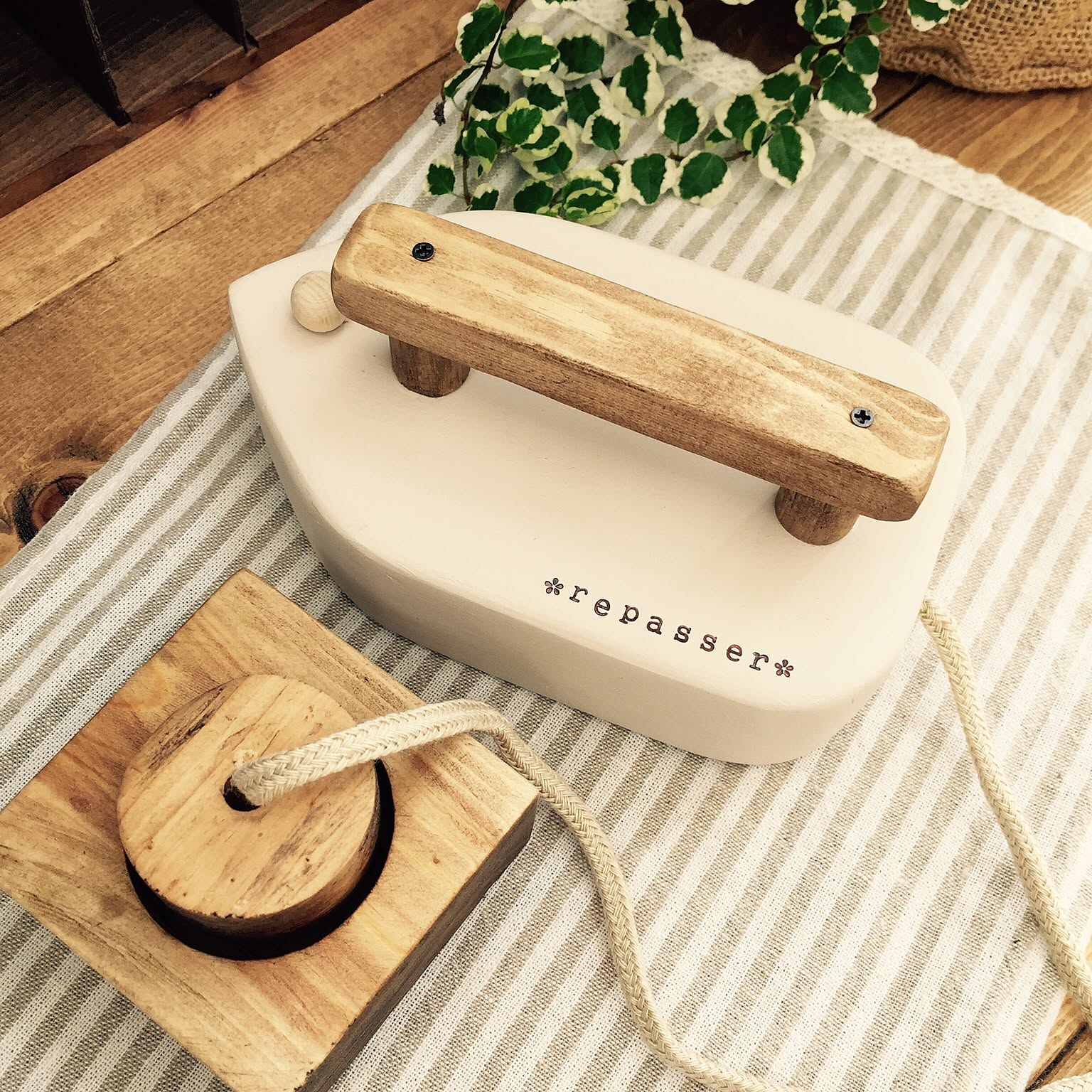 木のぬくもりと母の愛で作る♡おもちゃアイロンDIY by quatresaisons-hiroさん