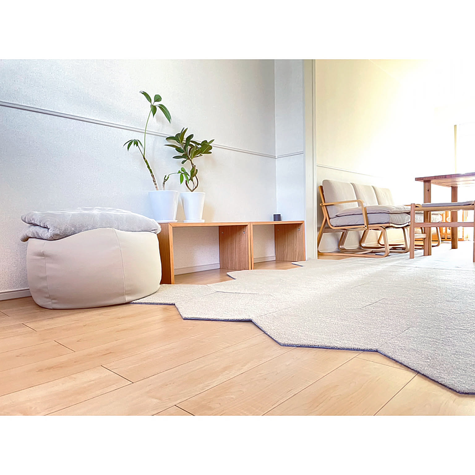 使い方はいろいろ。無印良品のコの字の家具を置いているお部屋6選