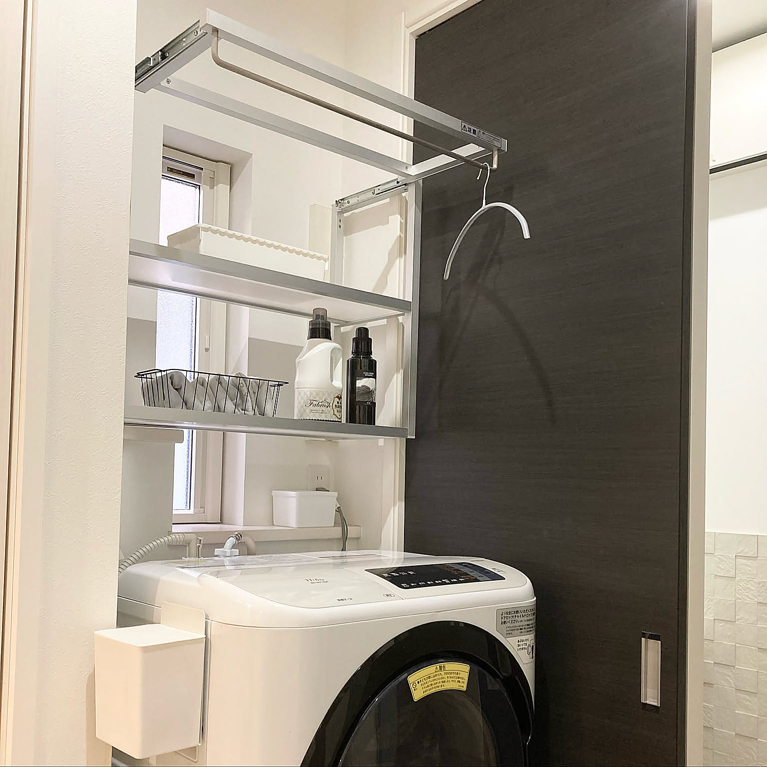 洗濯機まわりをすっきり整える♪お気に入りのランドリーラックで収納も家事も快適に