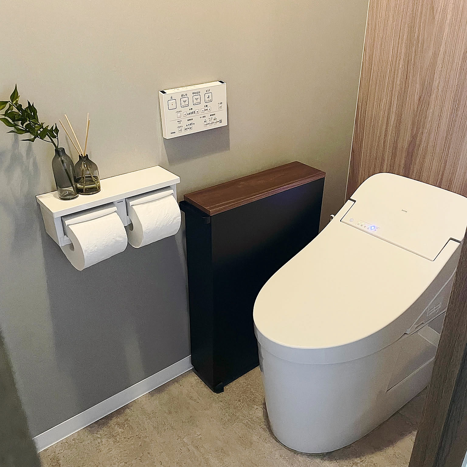 スリムラックと壁収納で生活感をかくして清潔見え！トイレがすっきり整う収納ラック6選