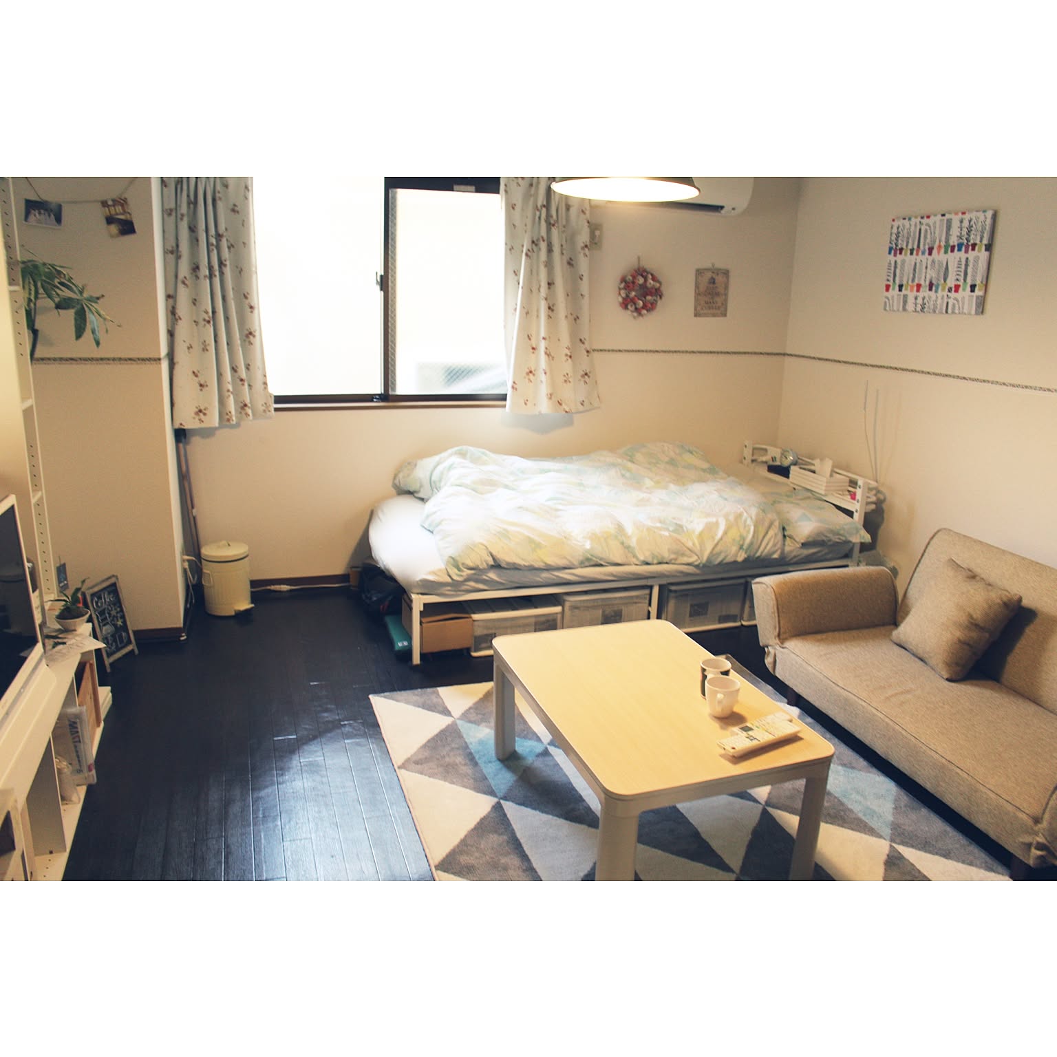 「30m2。アイデアと行動力で導く、ナチュラルカフェなお部屋」 by s2c5r.0320さん［連載：ワンルーム1Kの暮らし］