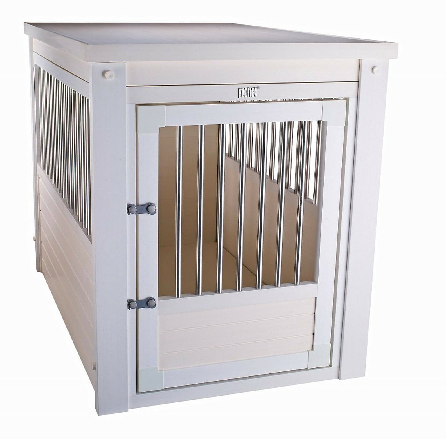 犬小屋 ニューエイジペット Ecoflex室内ドッグハウス インプレイスペットクレートエンドテーブルl アンティークホワイト 通販 Roomclipショッピング