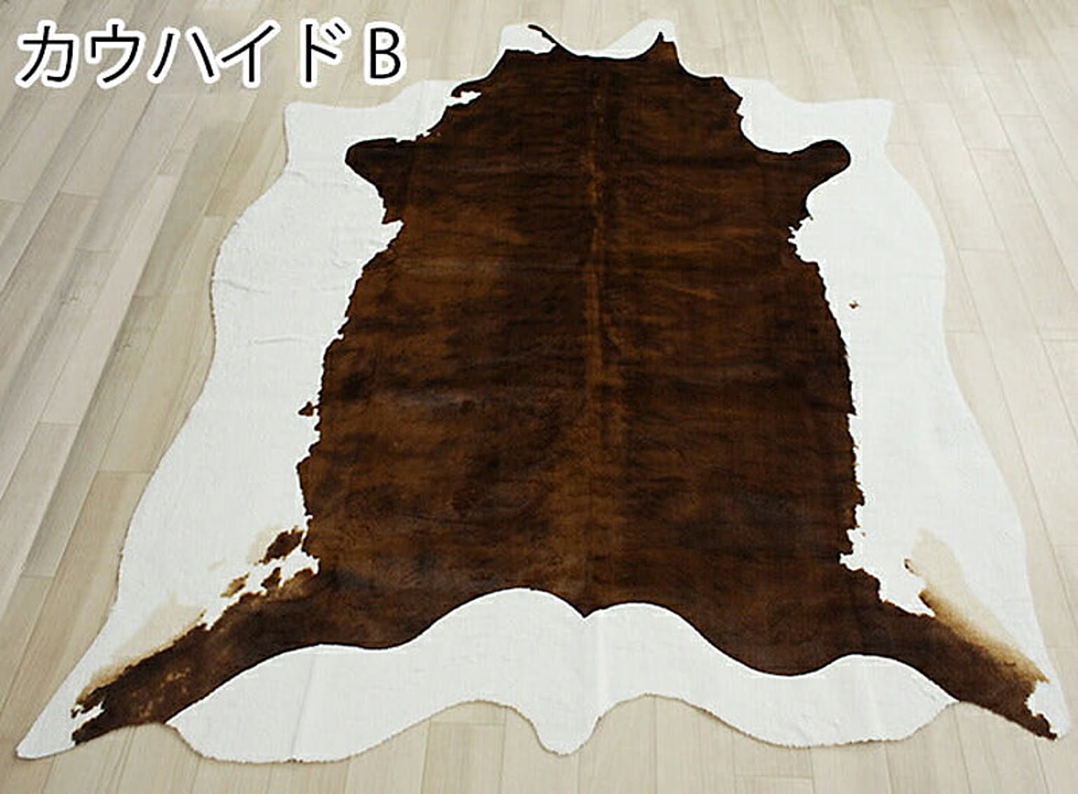 カウハイド フェイク プレミアムカウハイド(Y) 約140×200cm 変形 アニマル ラグ マット カーペット 牛柄 牛革調 レオパード ヒョウ柄 動物 洗える アフリカンパンク 引っ越し 新生活