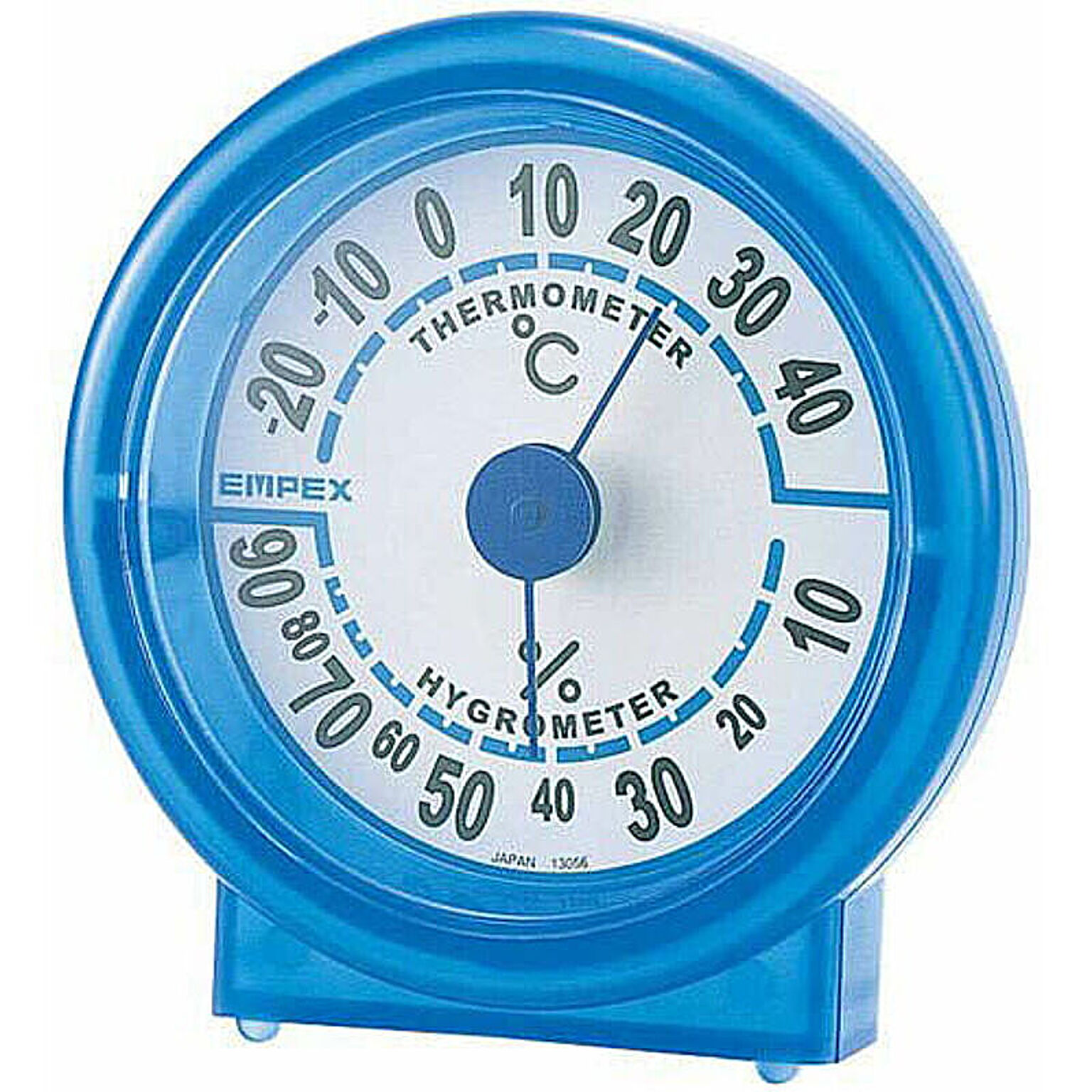 EMPEX 温度・湿度計 シュクレ温度・湿度計 TM-5526 クリアブルー 管理No. 4961386552605